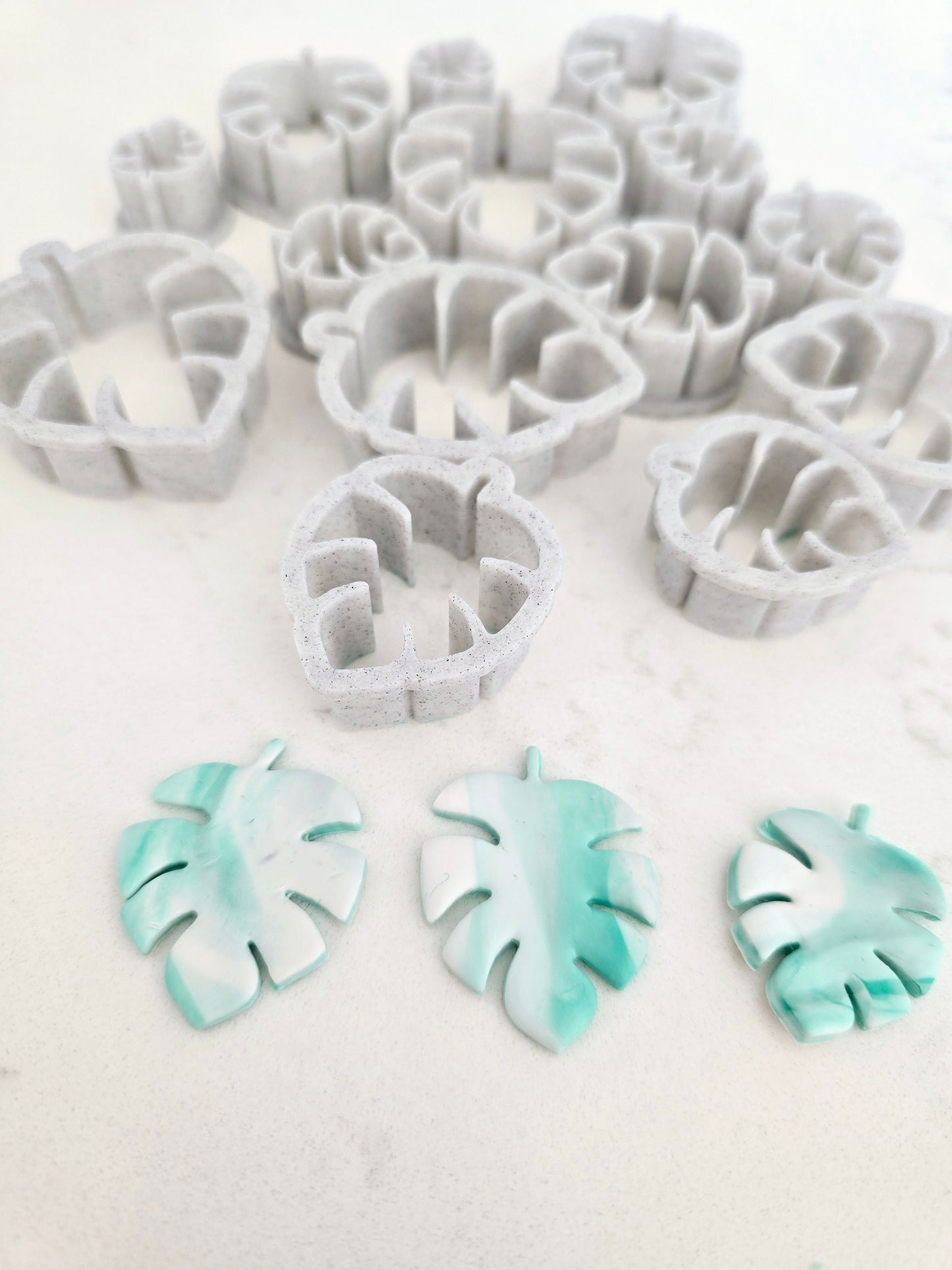 Leaf Polymer Clay 3D Printed Cutters - set of 14 - Discounted