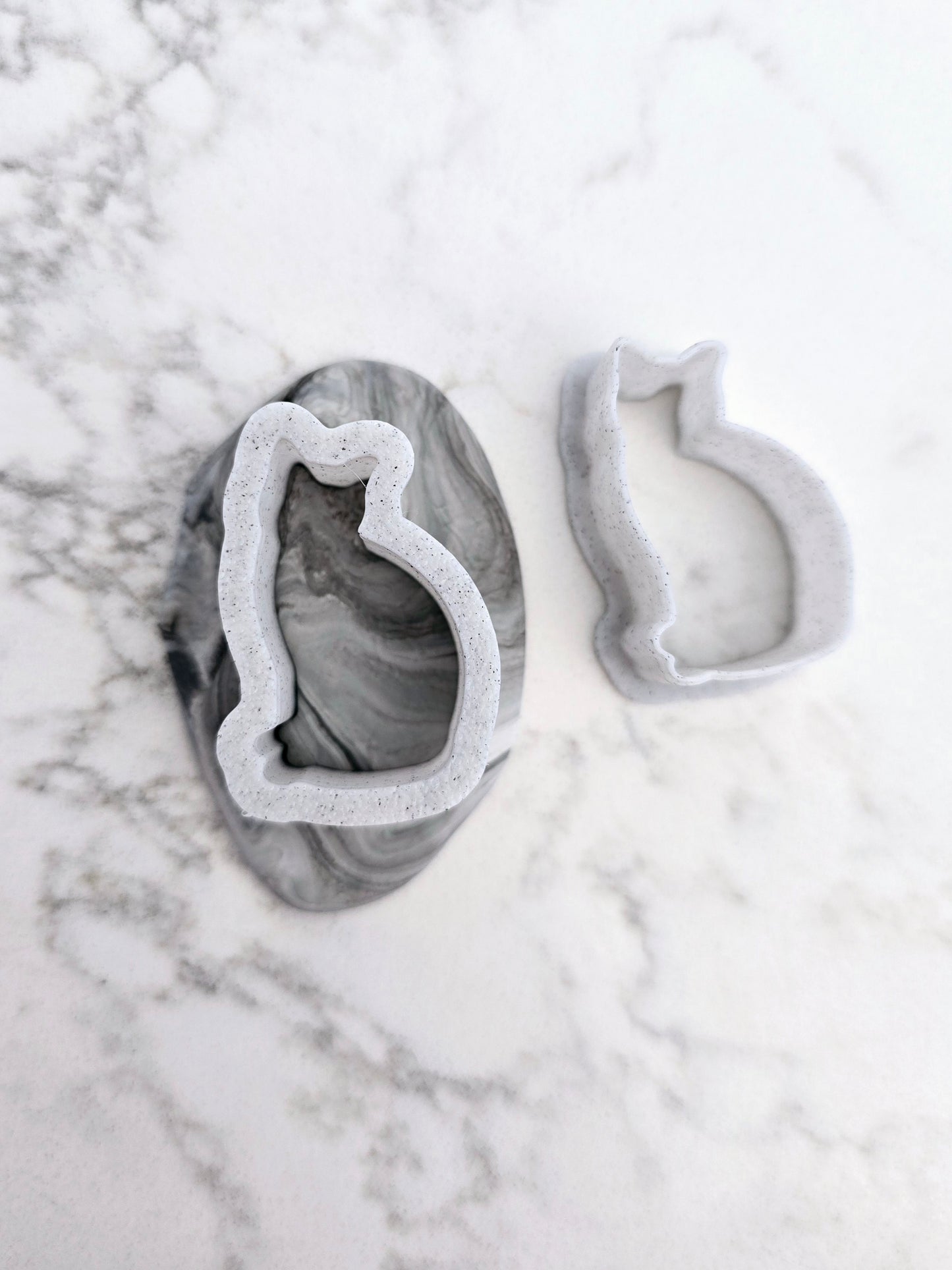 Cat Polymer Clay 3D Printed Cutters - set of 2 - Discounted