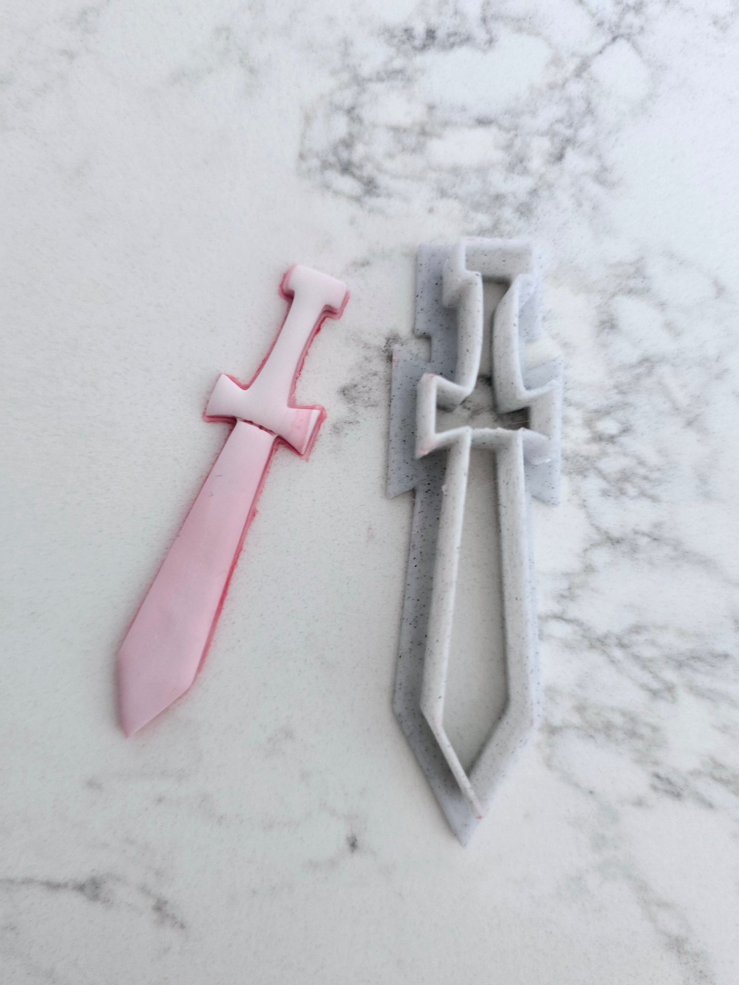 Sword Polymer Clay 3D Printed Cutter