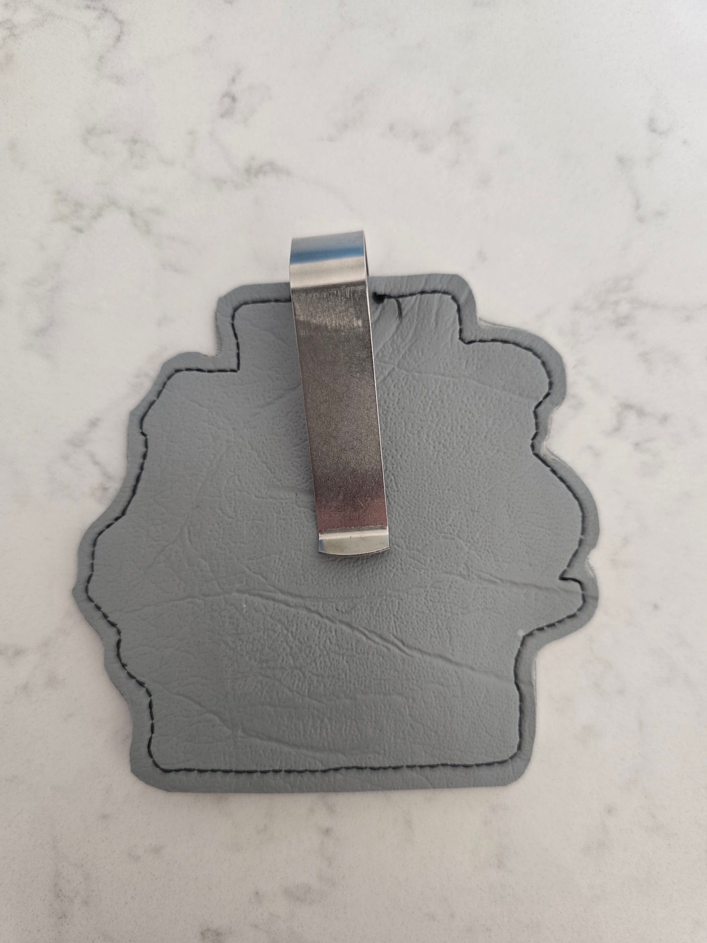 Car Visor Clip - I Keep My Muscles in the Garage - Handcut Vinyl - Discontinued