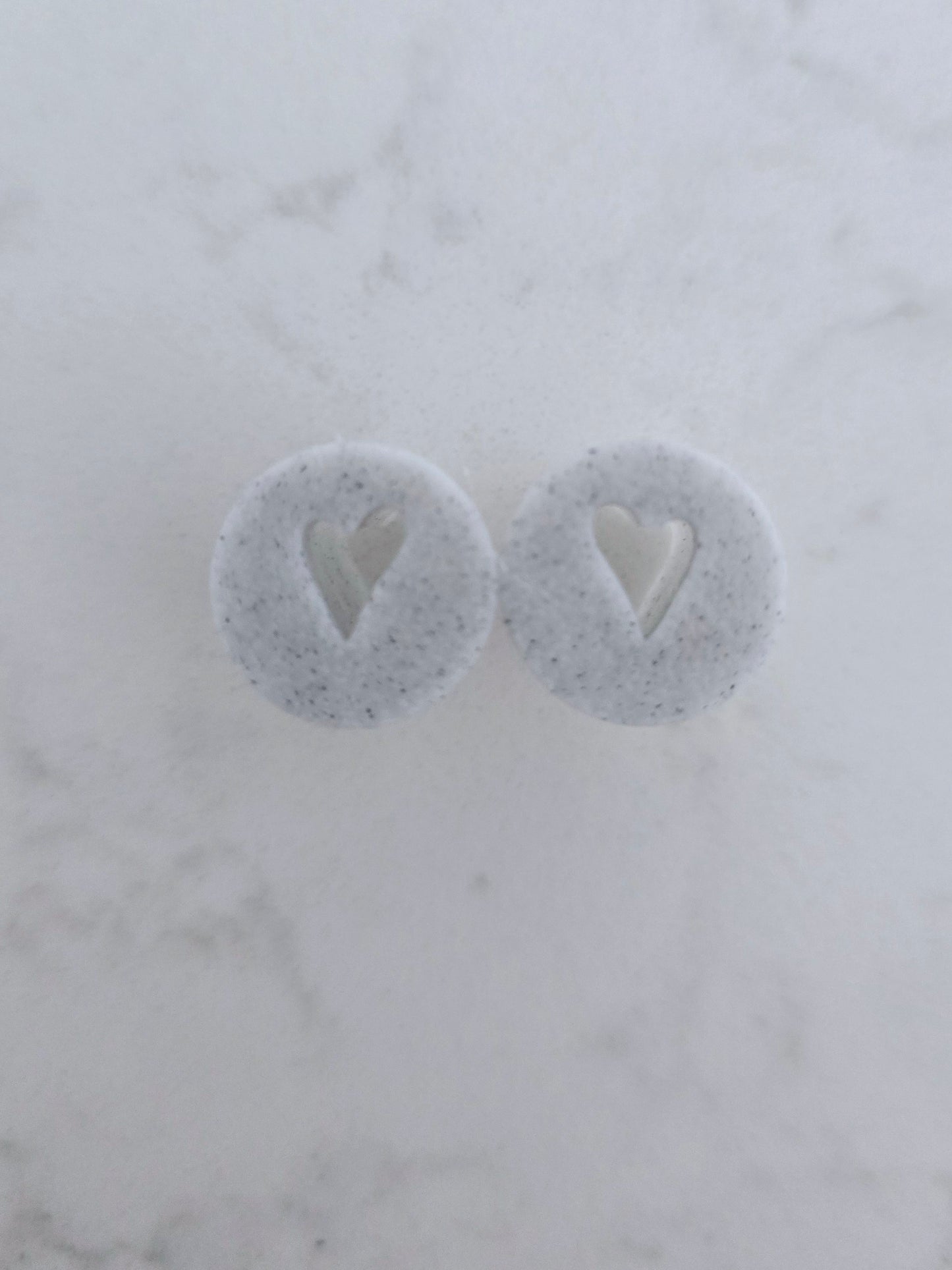 Tiny Heart Stud Polymer Clay 3D Printed Cutters - 1 Pair / 2 Cutters - Discounted