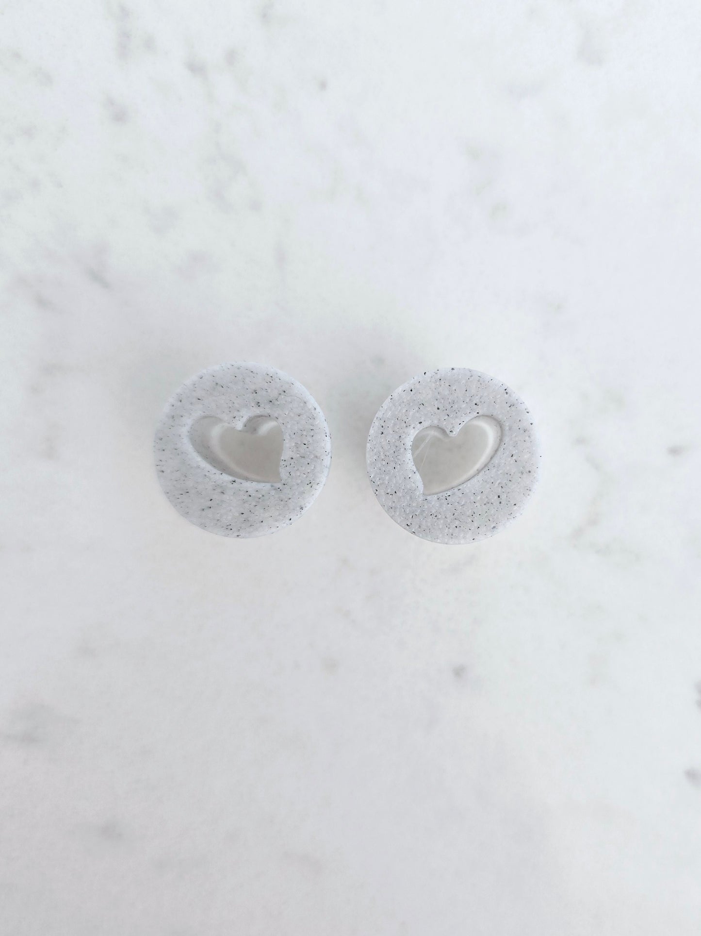 Tiny Heart Stud Polymer Clay 3D Printed Cutters - 1 Pair / 2 Cutters - Discounted
