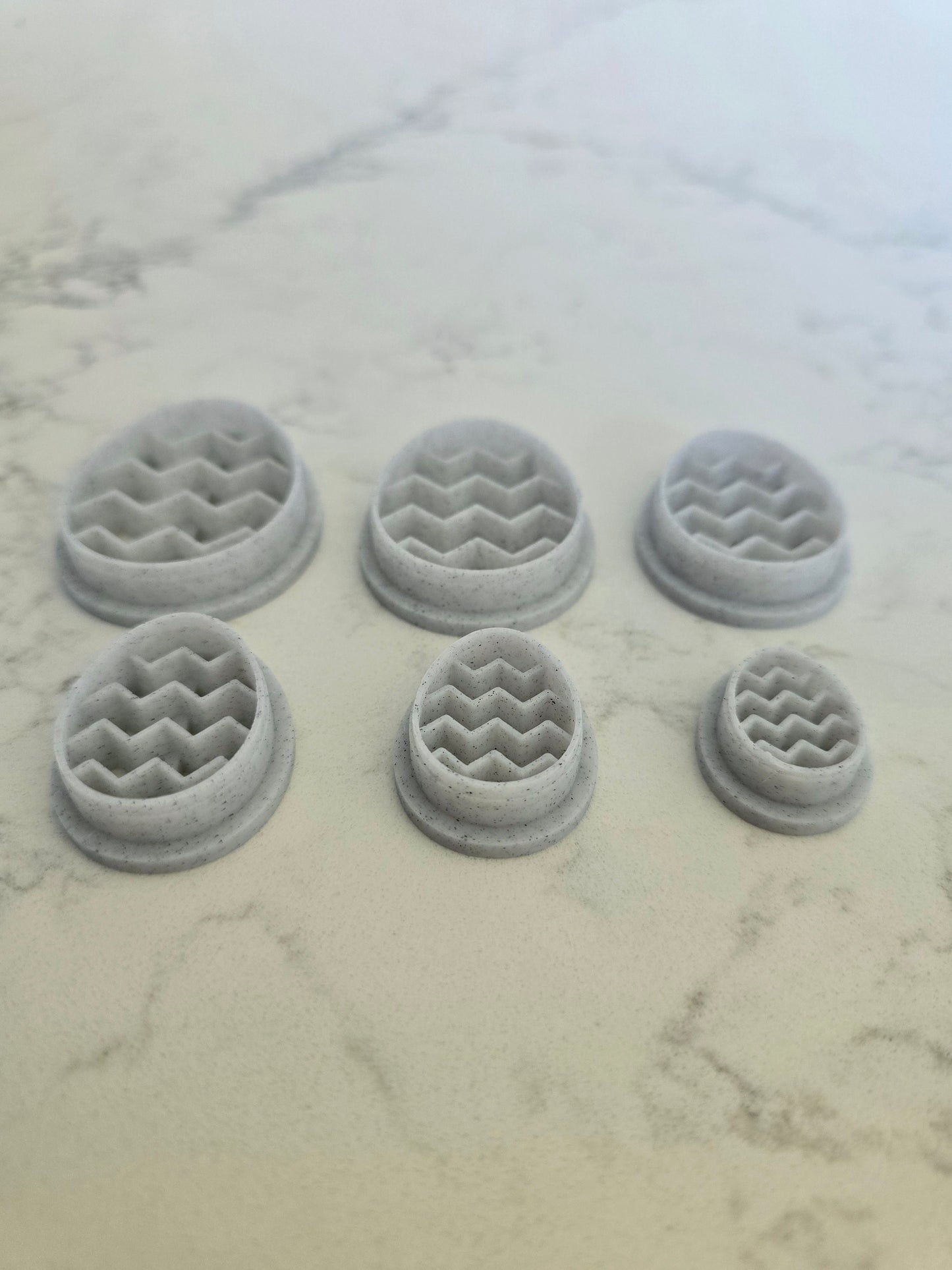 Easter Egg Polymer Clay 3D Printed Cutters - set of 6 - Discounted