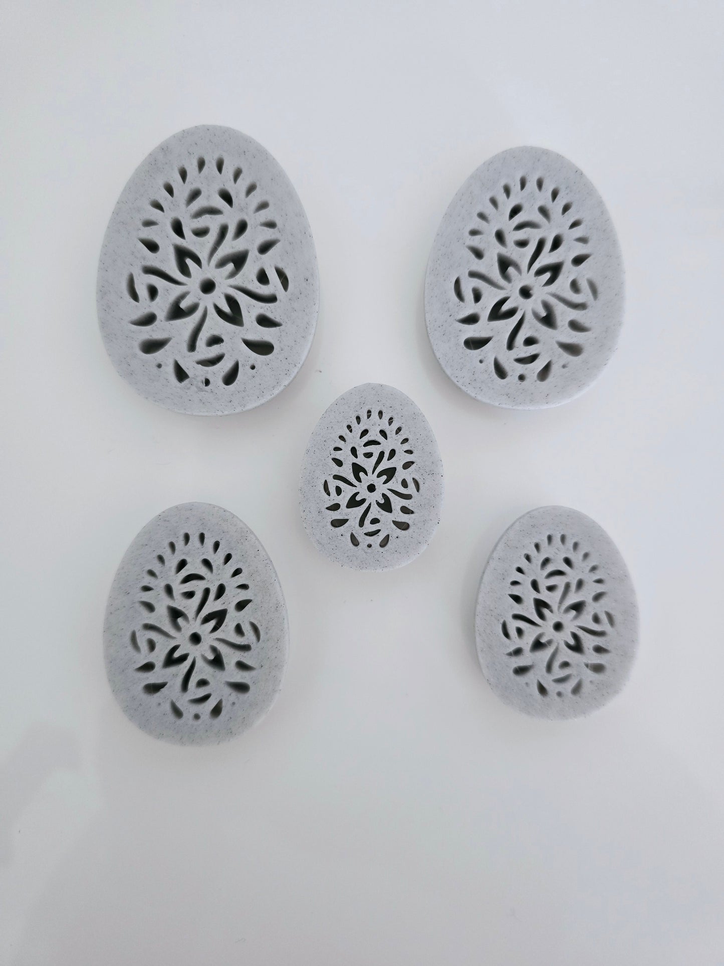 Easter Ornate Eggs Polymer Clay 3D Printed Cutters - set of 5 - Discounted
