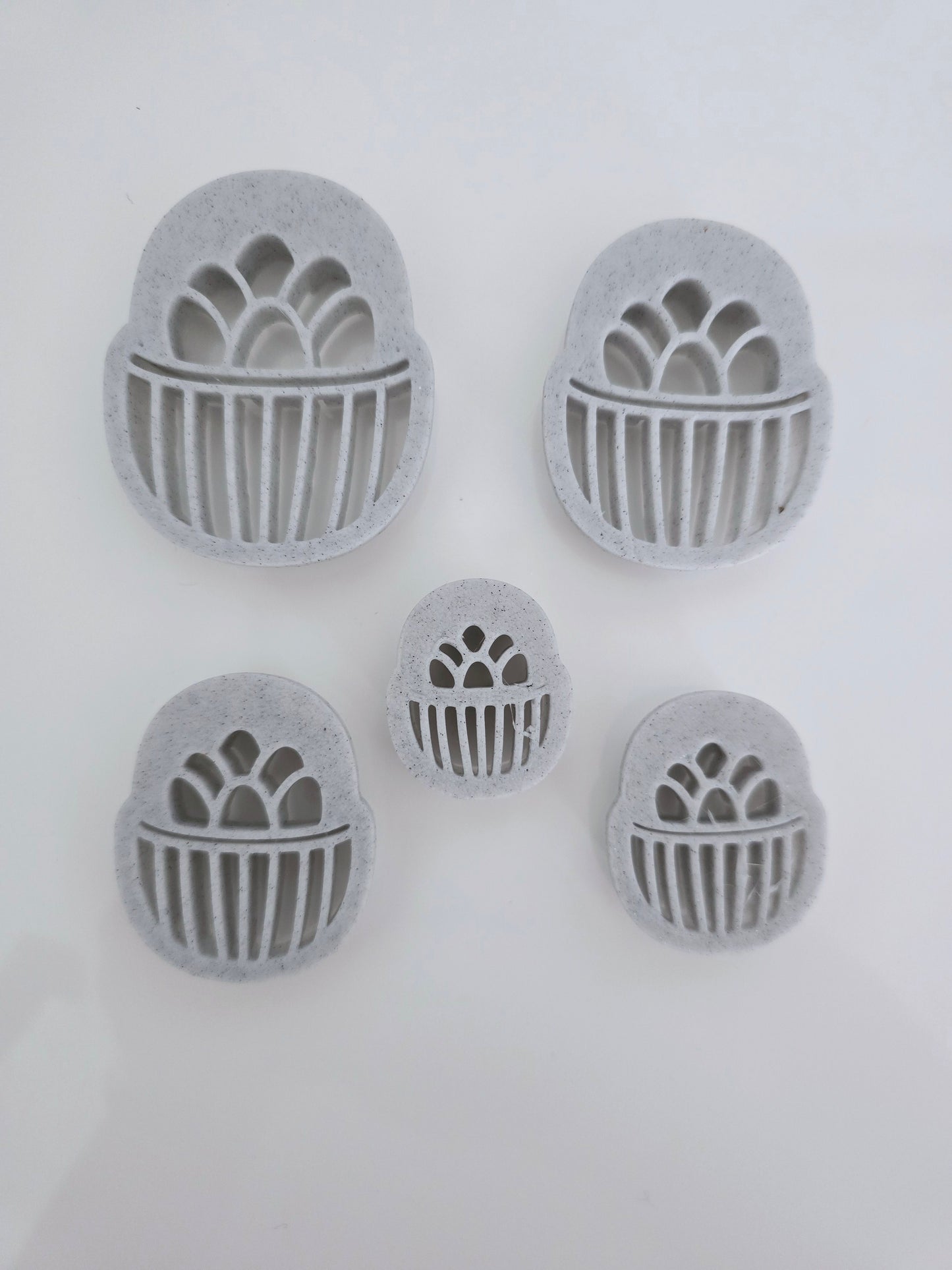 Easter Egg Basket Polymer Clay 3D Printed Cutters - set of 5 - Discounted