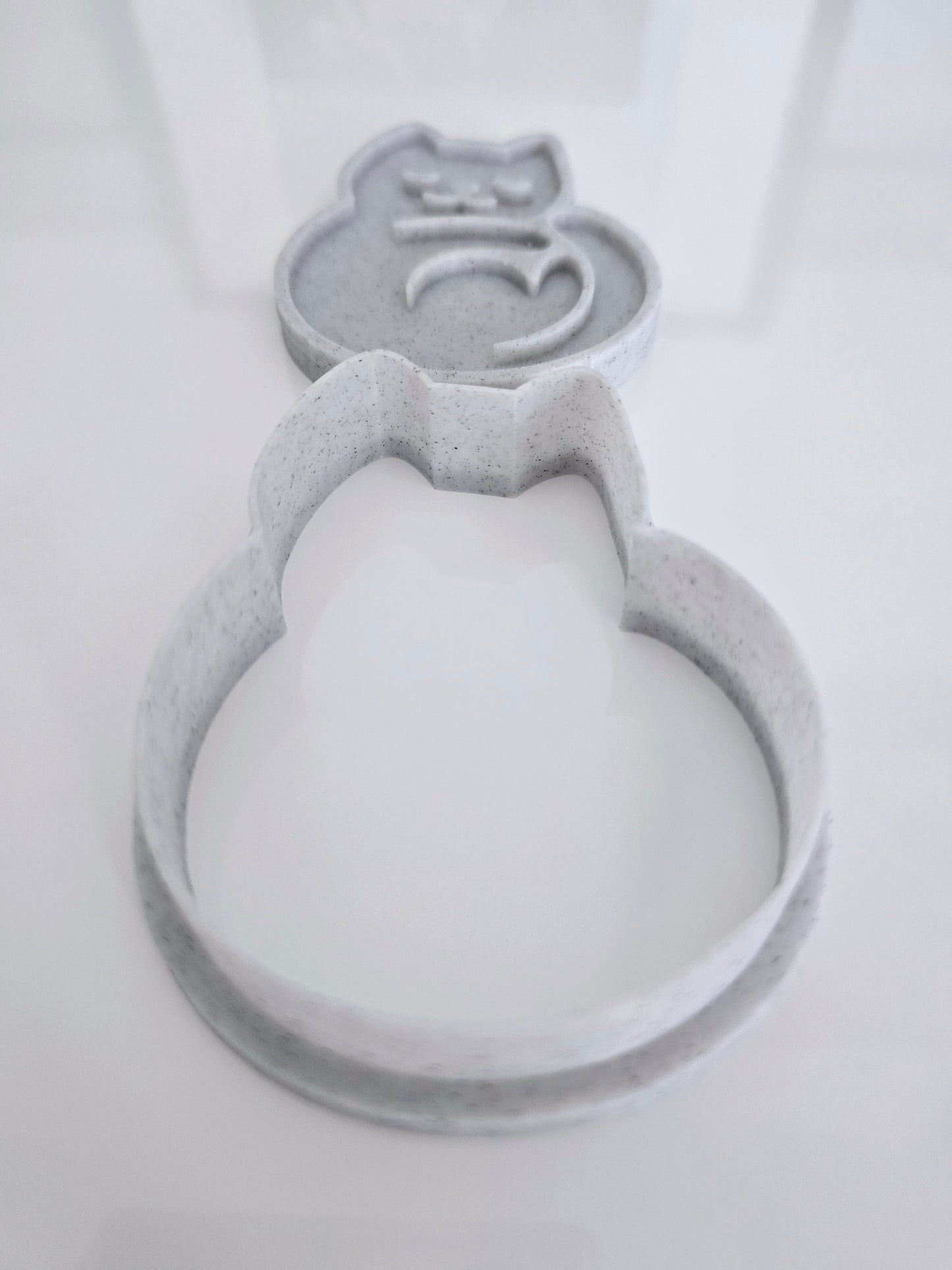 Cute Cat 3D Printed Playdough Cutters - set of 2 - Discontinued