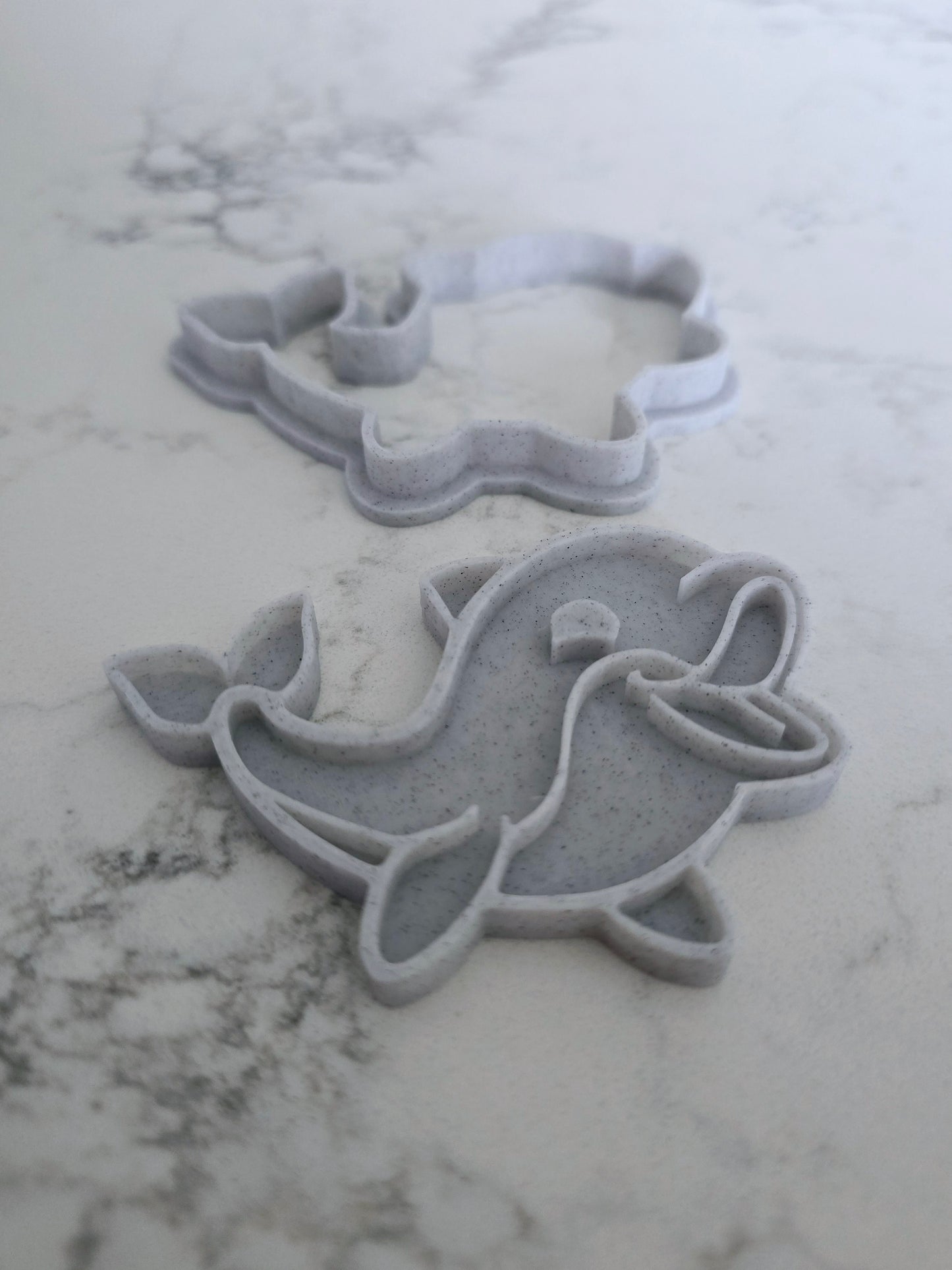 Dolphin 3D Printed Playdough Cutters - set of 2