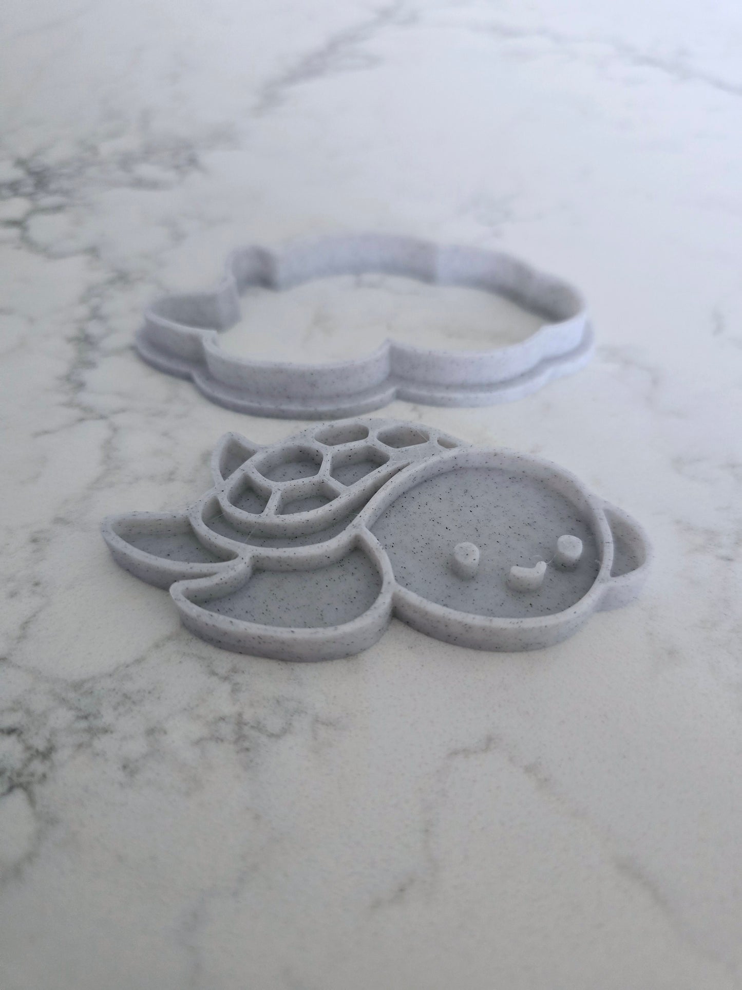 Turtle 3D Printed Playdough Cutters - set of 2