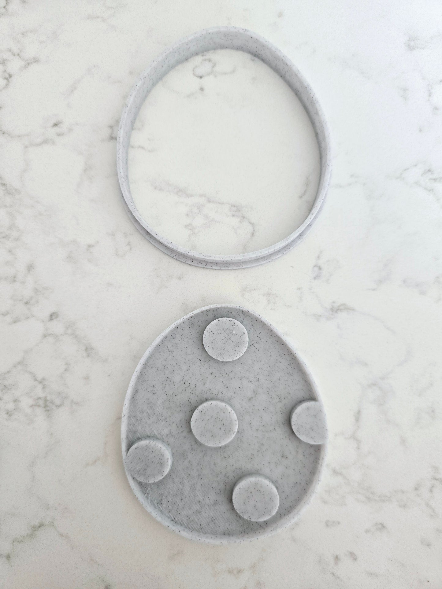 Dinosaur Egg 3D Printed Playdough Cutters - set of 2