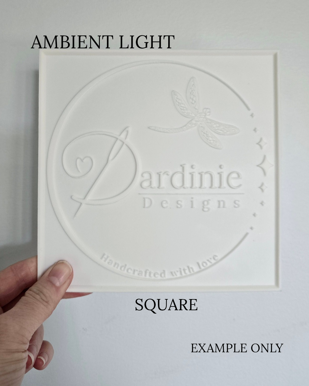 Custom 3D Printed Lithophane - Square