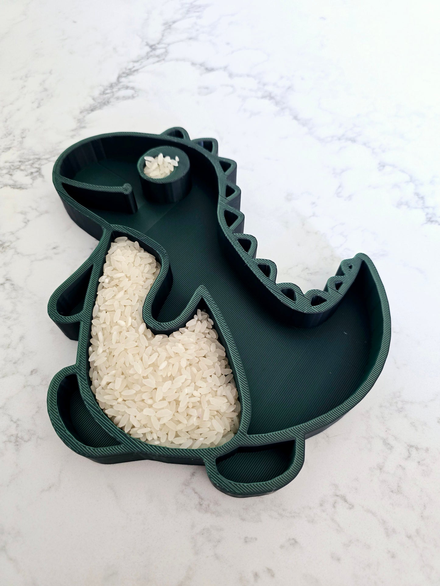 Eco-Friendly 3D Printed Dinosaur Sensory Tray – Perfect for Creative Play
