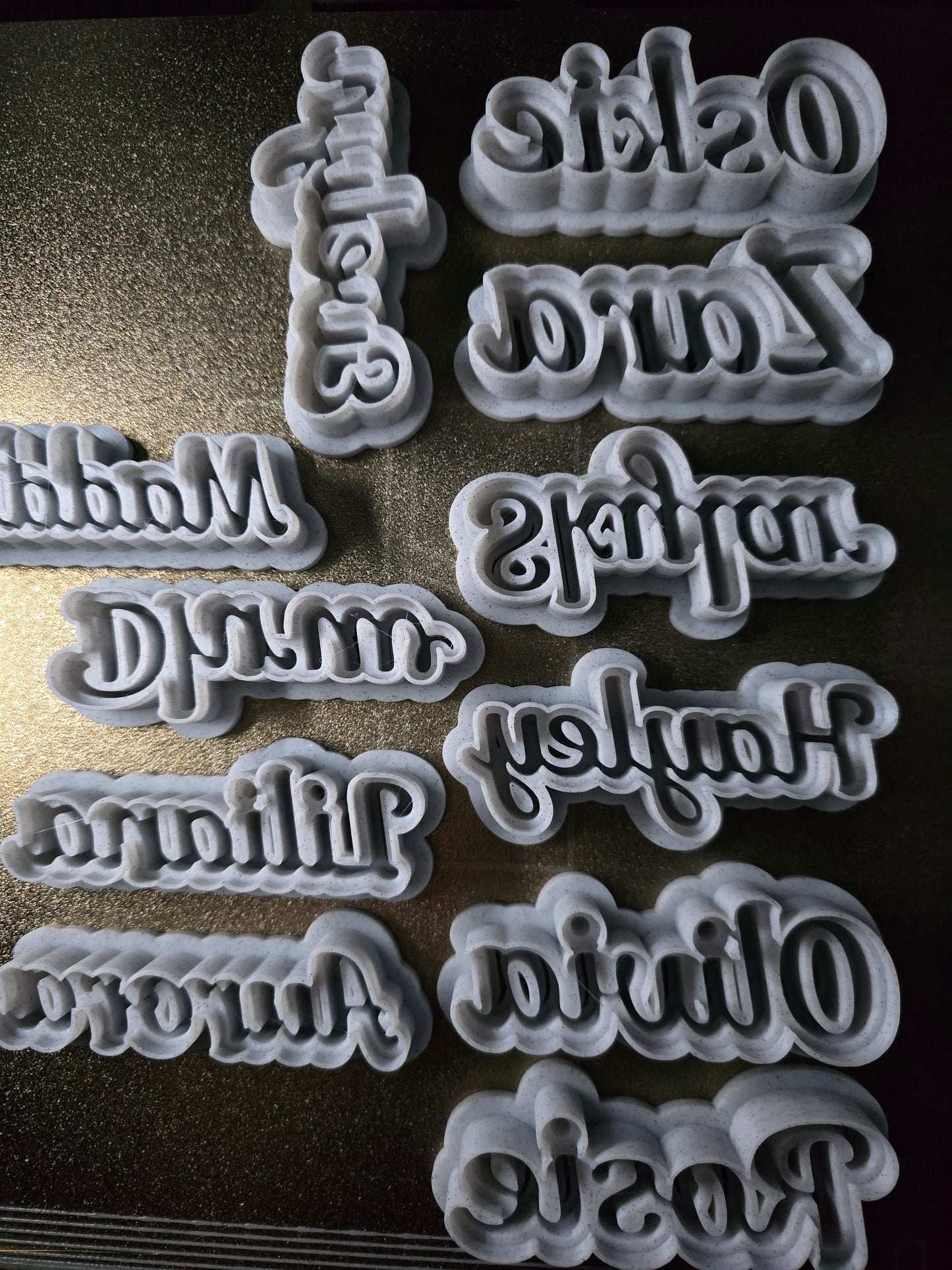 Personalised Name Cutters - Custom made 3D Printed Playdough or Polymer Clay Cutters