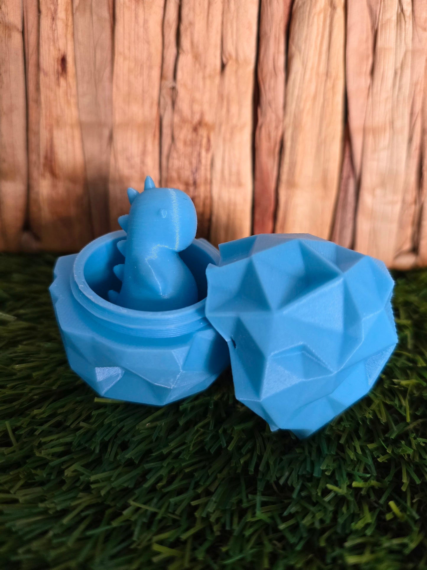 3D Printed Dino Egg with Tiny Dinosaur Inside - Glow-in-the-dark