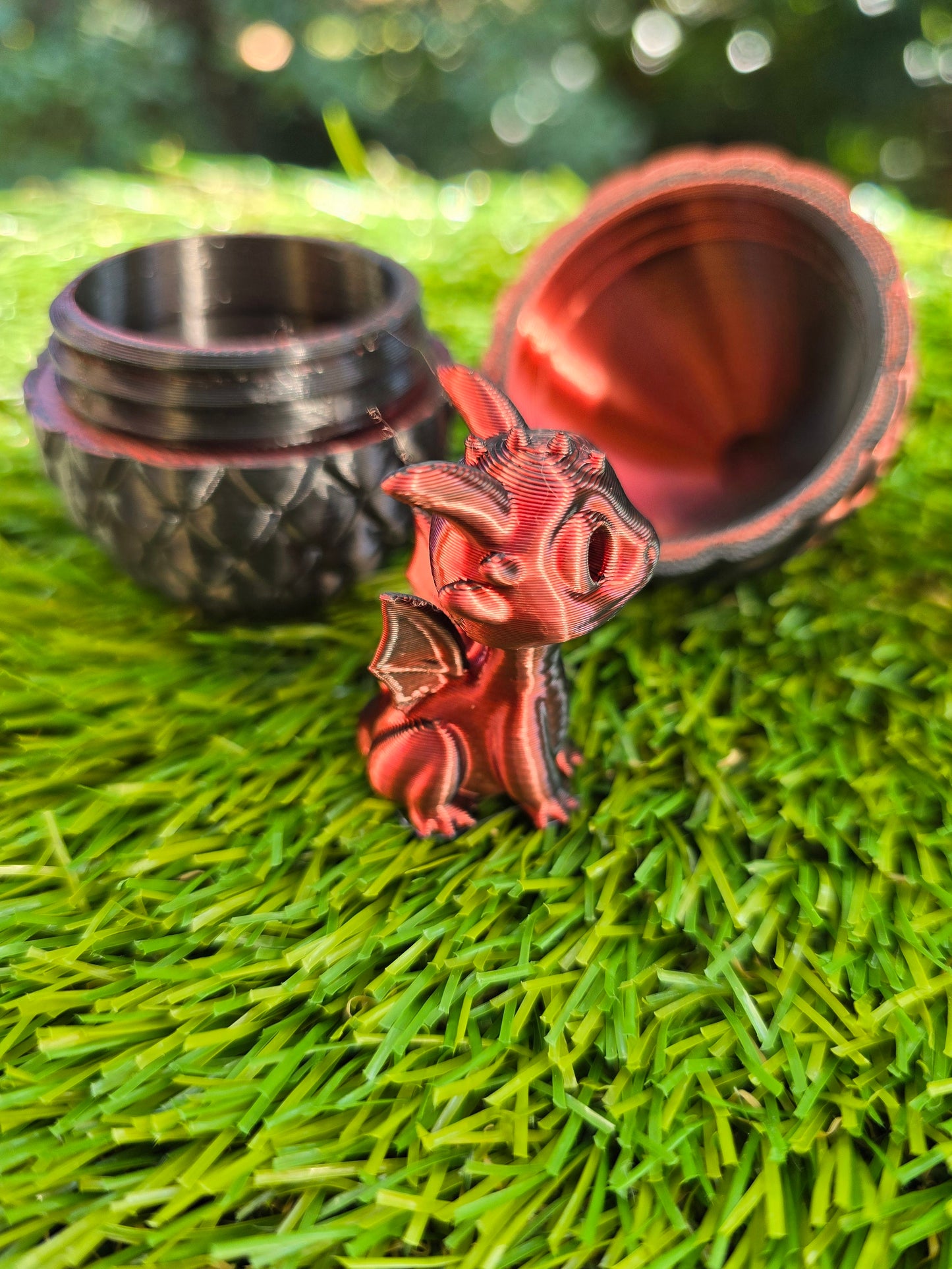 3D Printed Dragon Egg with Tiny Dragon Inside – Easter Egg Alternative