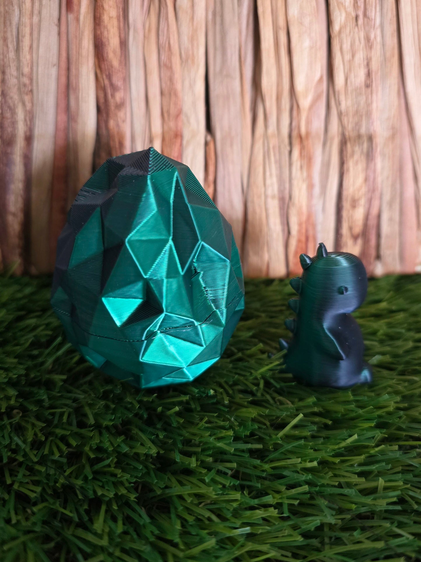 3D Printed Dino Egg with Tiny Dinosaur Inside