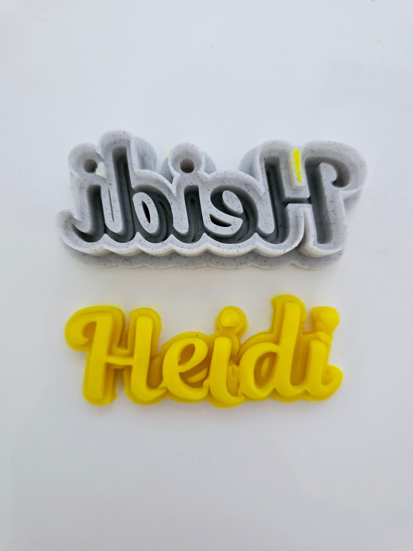 Personalised Name Cutters - Custom made 3D Printed Playdough or Polymer Clay Cutters