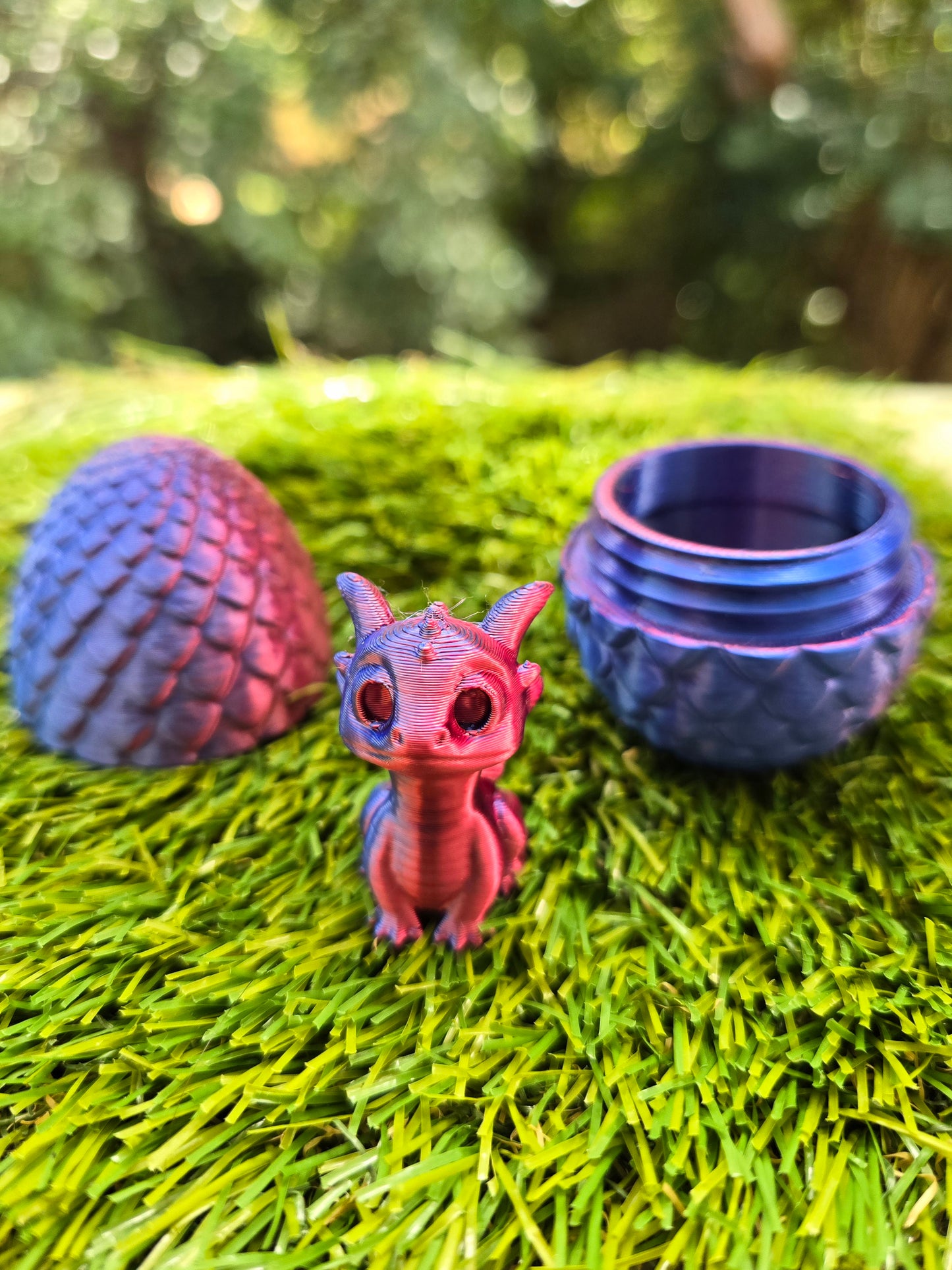 3D Printed Dragon Egg with Tiny Dragon Inside – Easter Egg Alternative