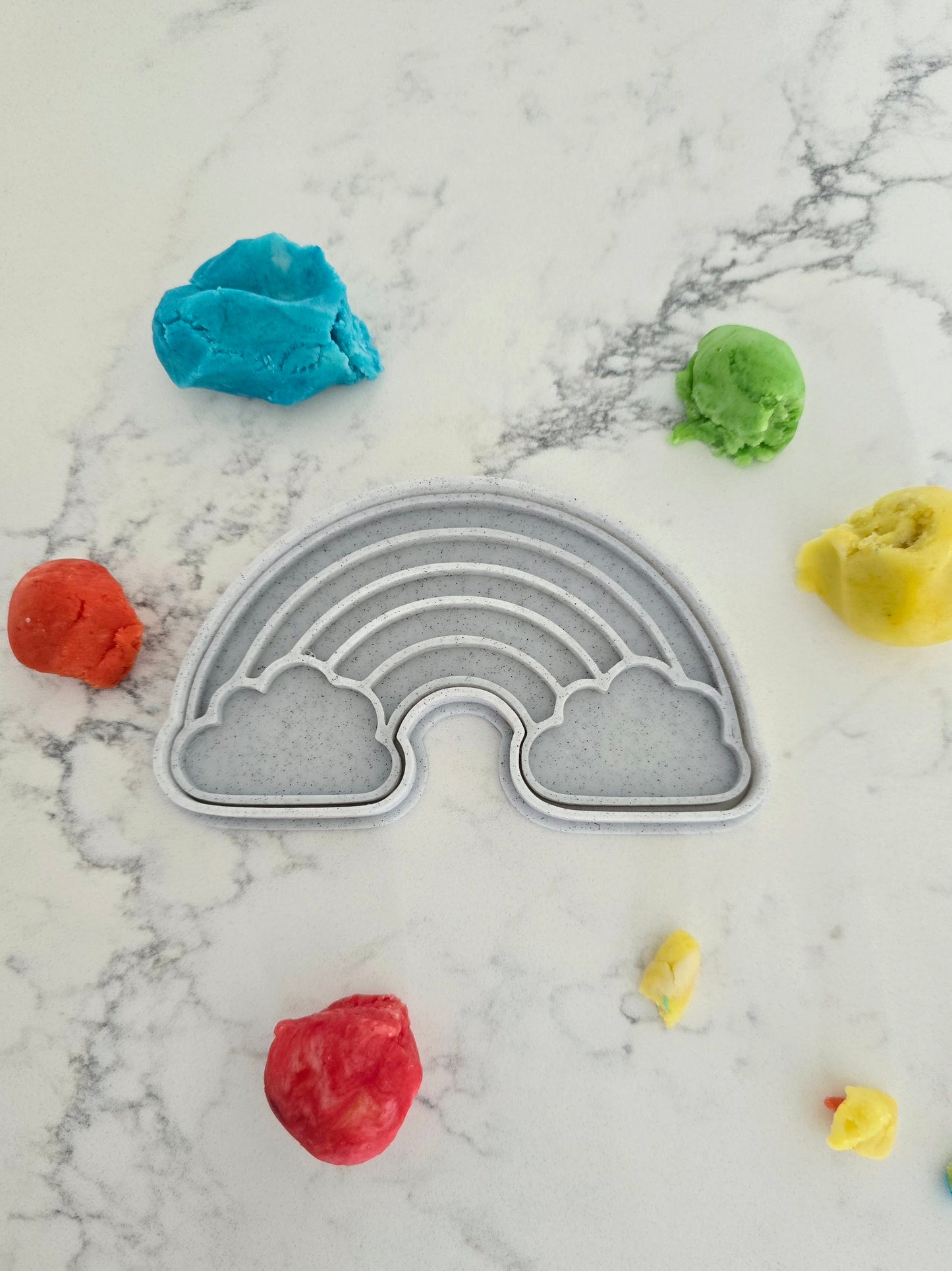 Rainbow 3D Printed Playdough Cutters - set of 2
