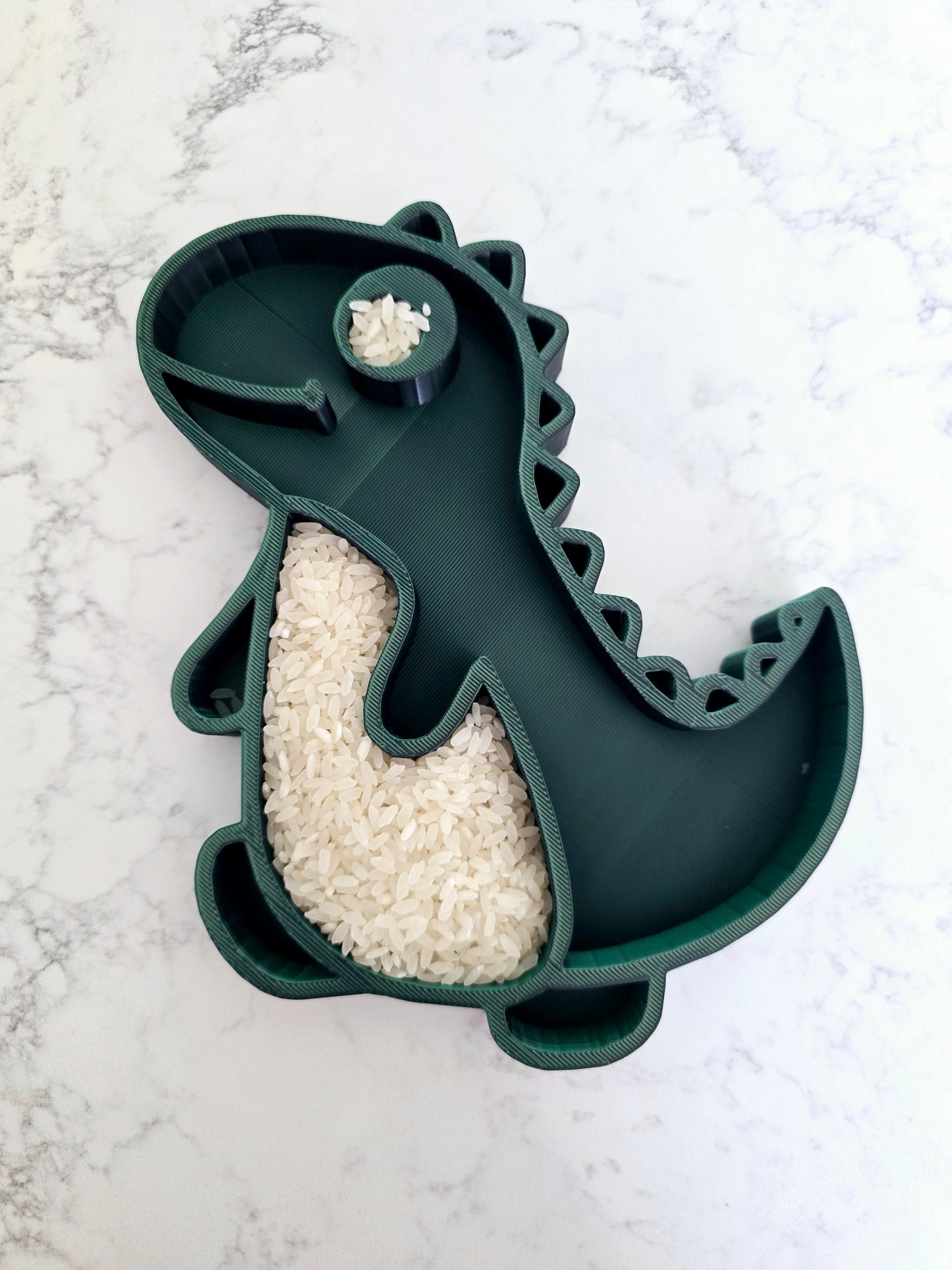 Eco-Friendly 3D Printed Dinosaur Sensory Tray – Perfect for Creative Play