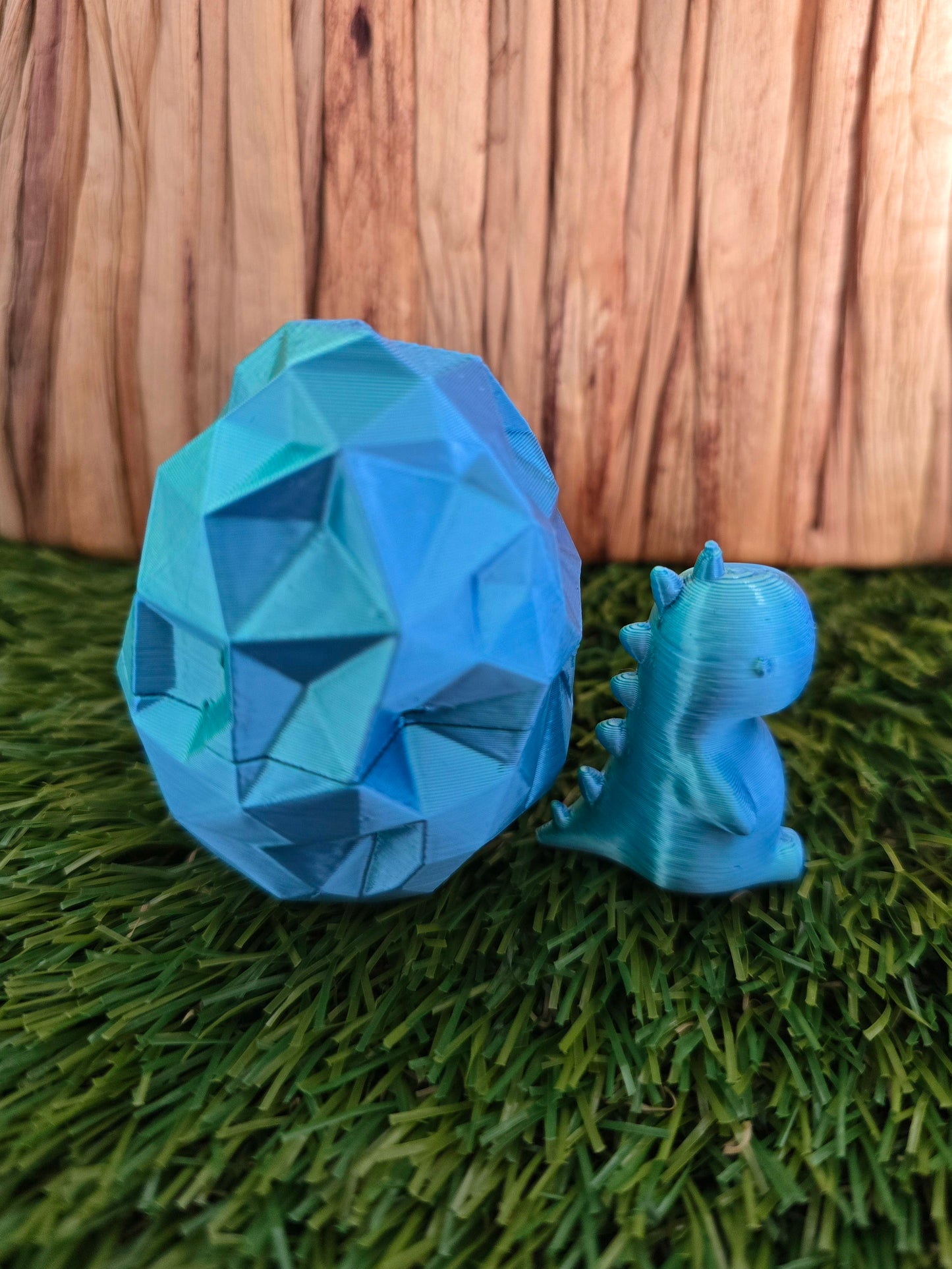 3D Printed Dino Egg with Tiny Dinosaur Inside