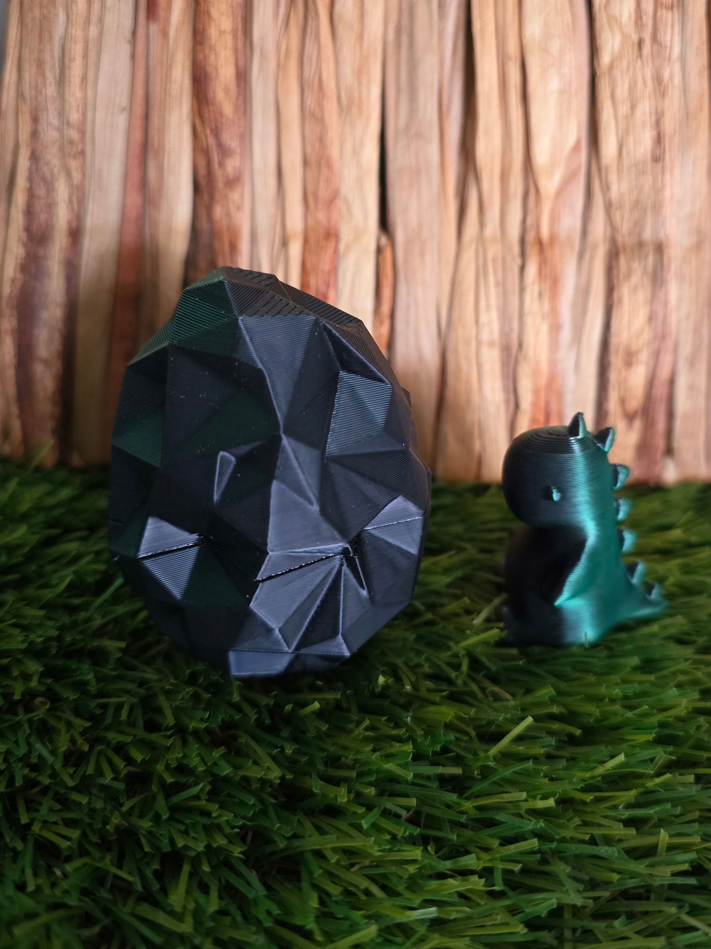 3D Printed Dino Egg with Tiny Dinosaur Inside