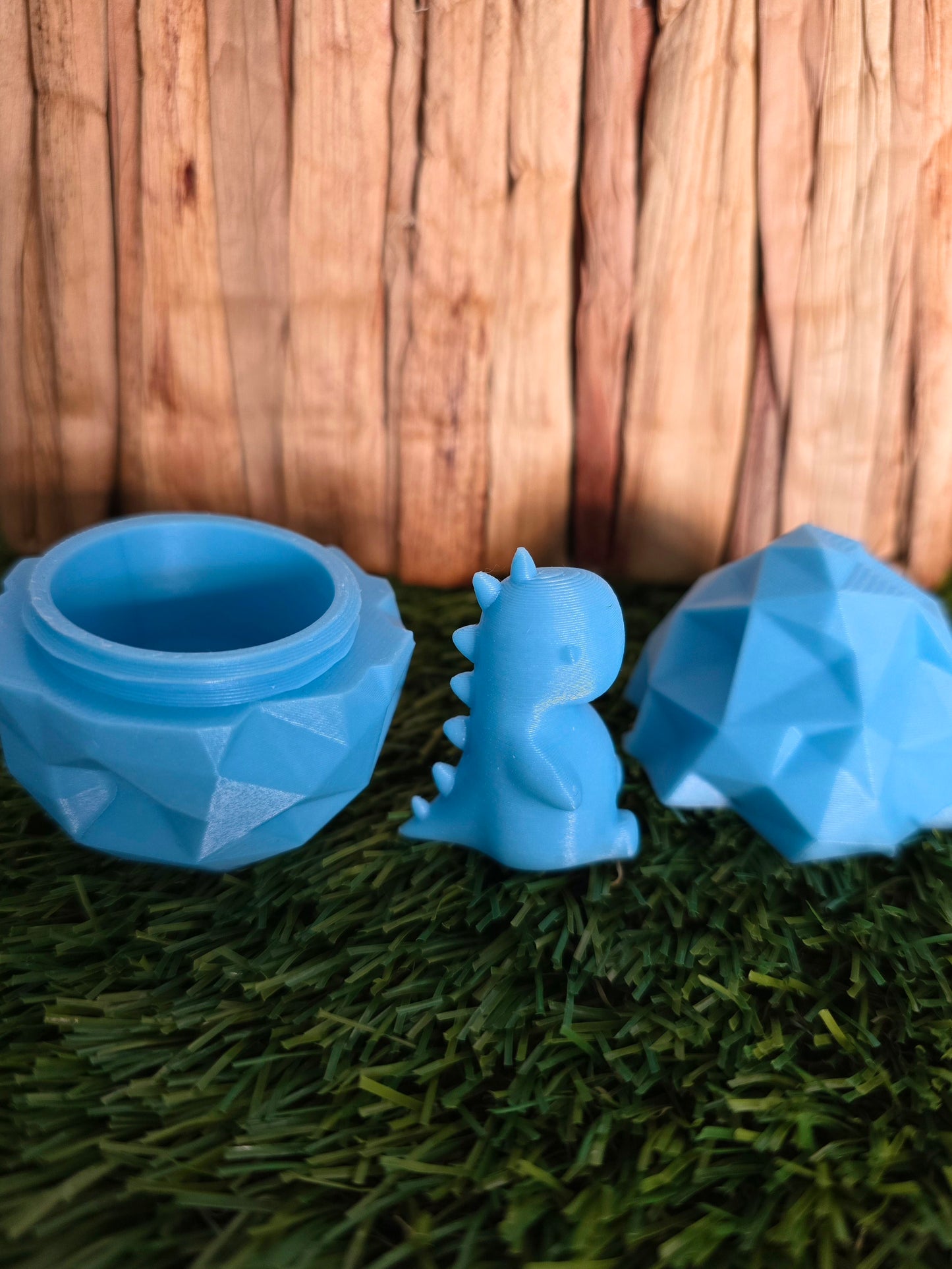 3D Printed Dino Egg with Tiny Dinosaur Inside - Glow-in-the-dark