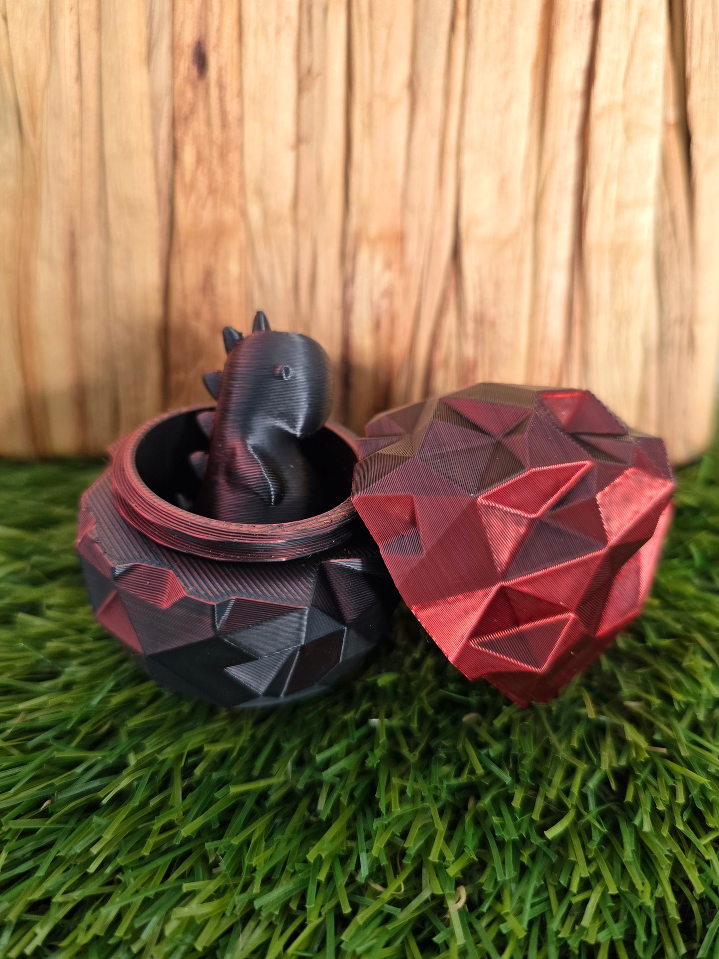3D Printed Dino Egg with Tiny Dinosaur Inside