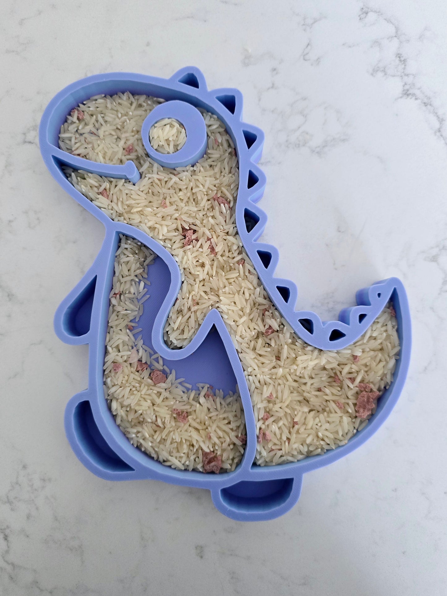 Eco-Friendly 3D Printed Dinosaur Sensory Tray – Perfect for Creative Play