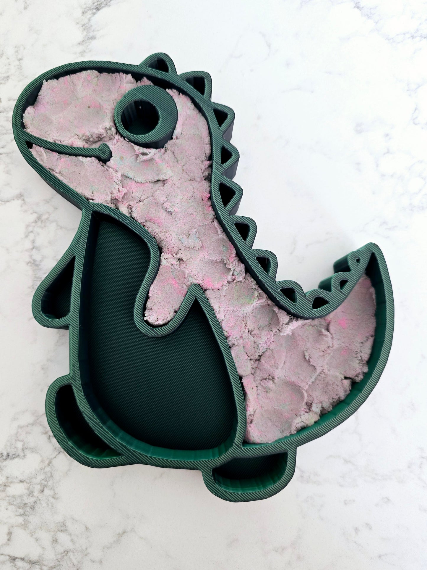 Eco-Friendly 3D Printed Dinosaur Sensory Tray – Perfect for Creative Play