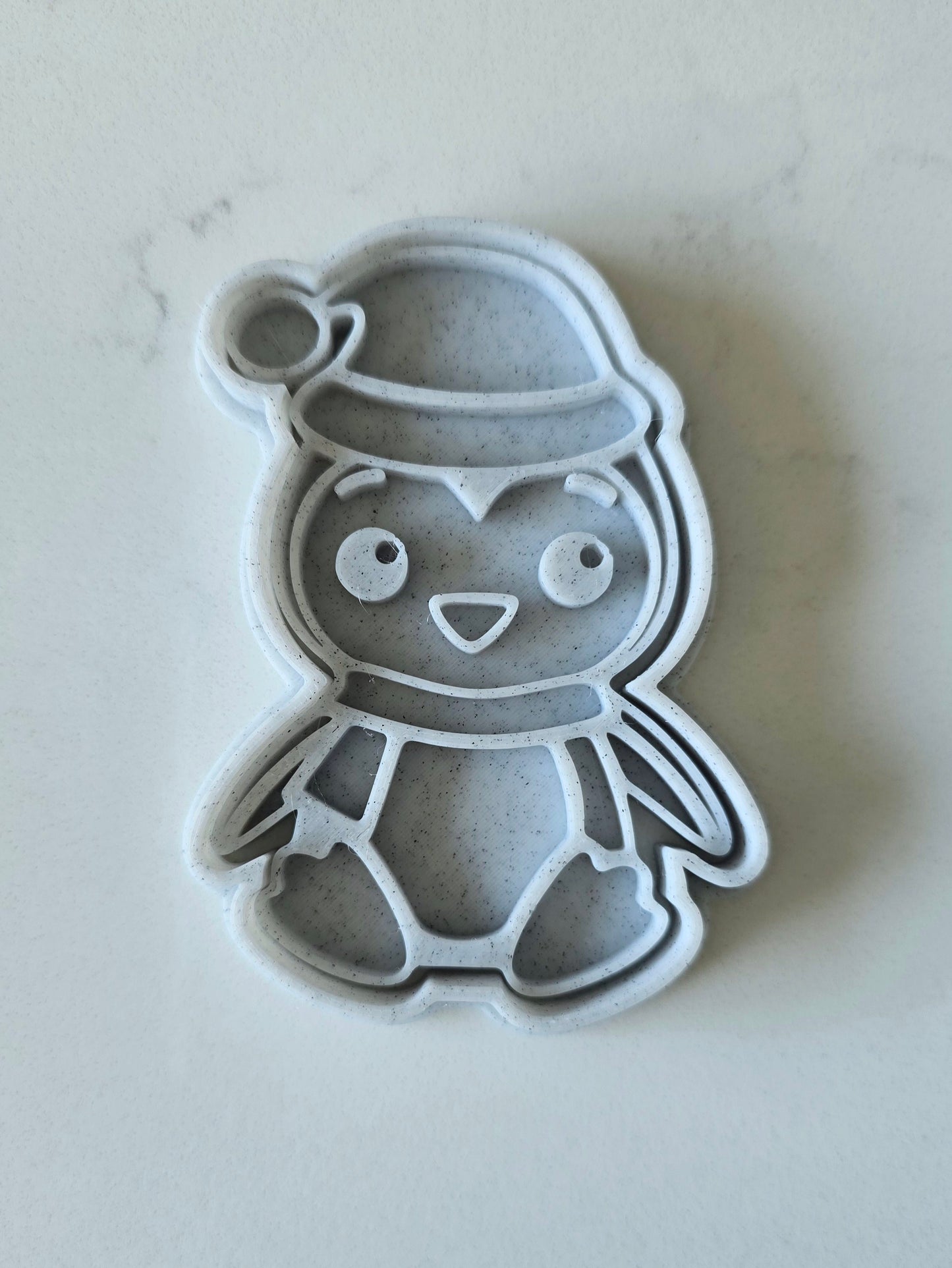 Winter Penguin 3D Printed Playdough Cutters - set of 2 - Christmas