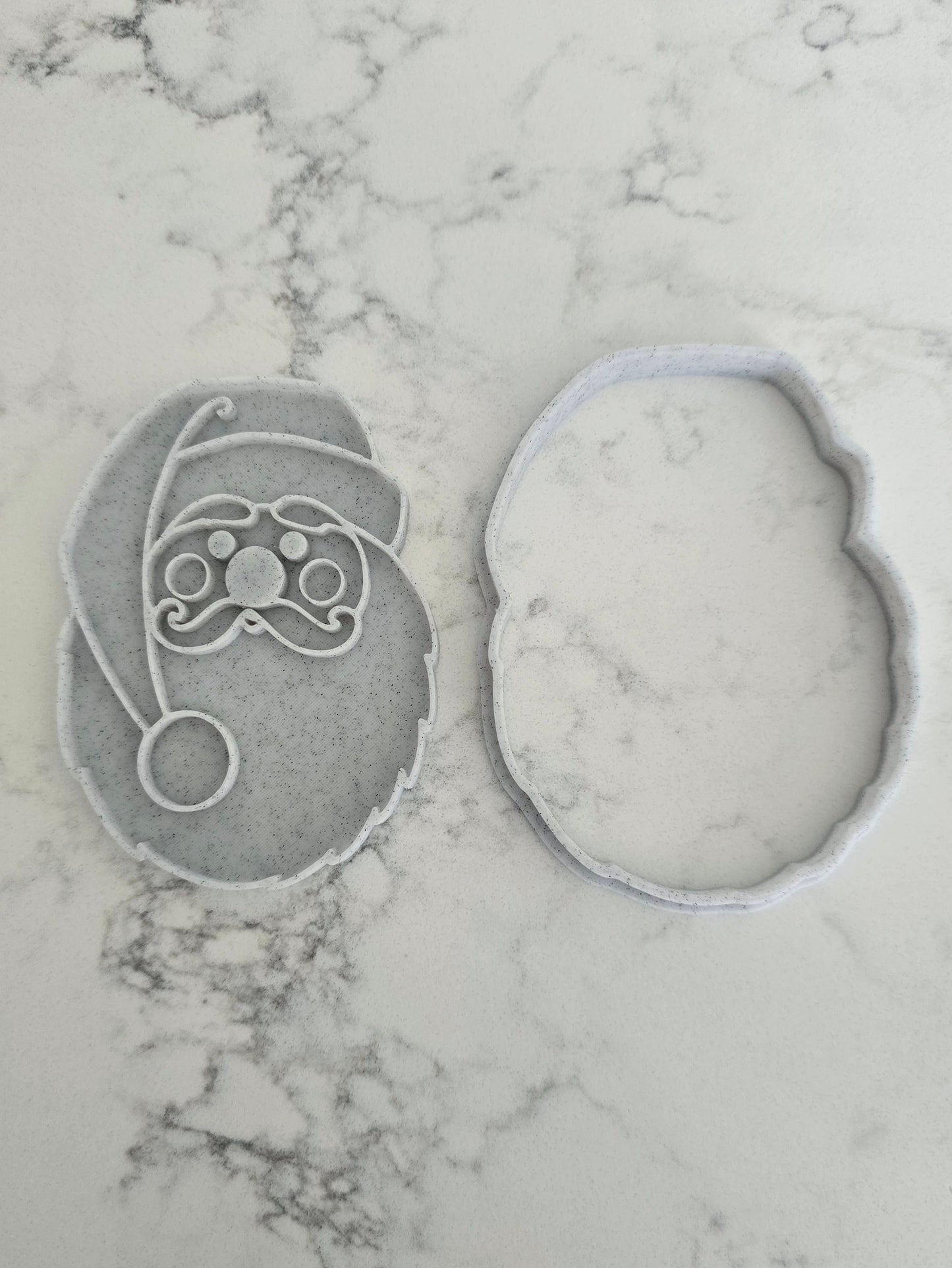 Santa 3D Printed Playdough Cutters - set of 2