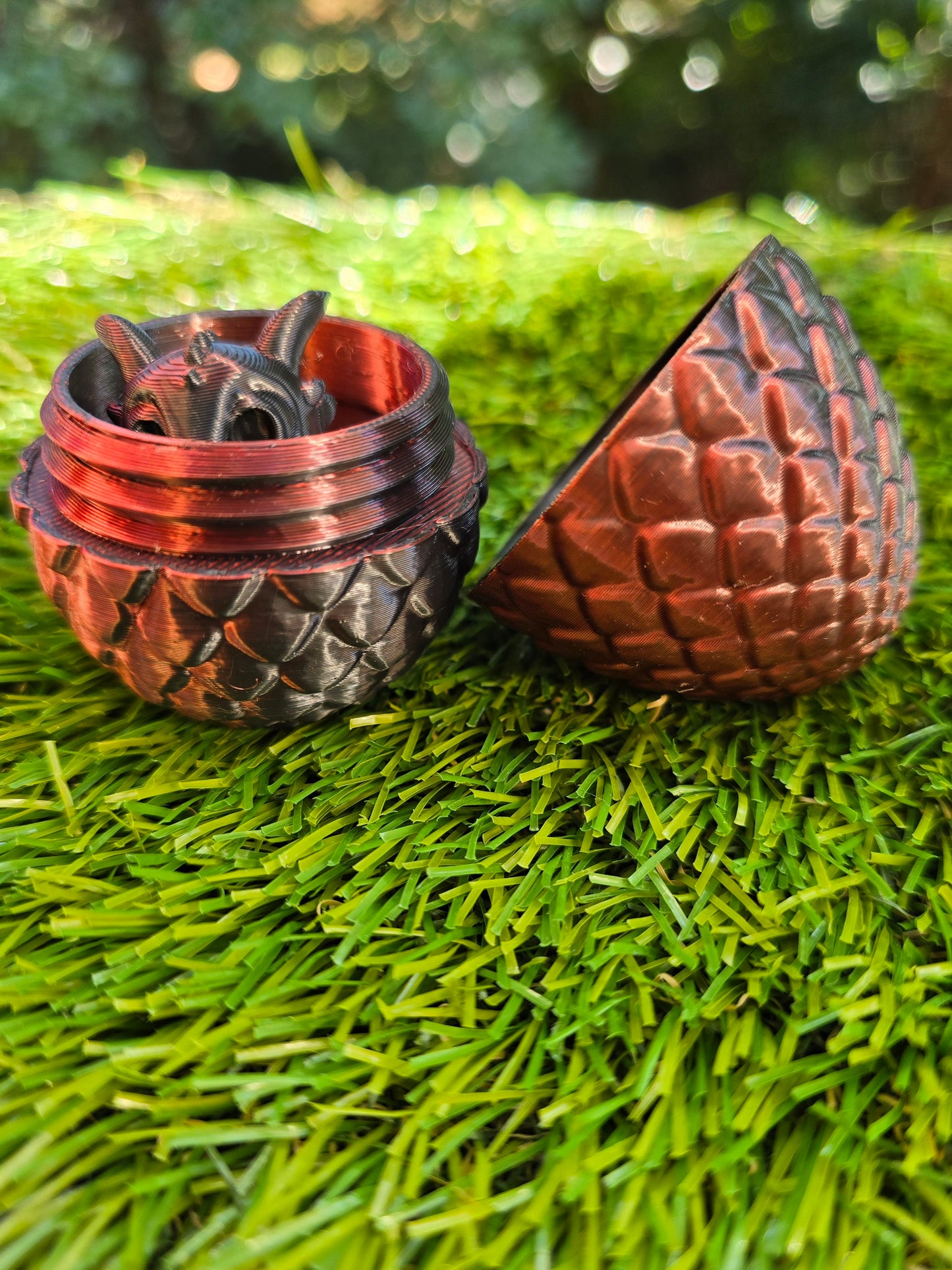 3D Printed Dragon Egg with Tiny Dragon Inside – Easter Egg Alternative