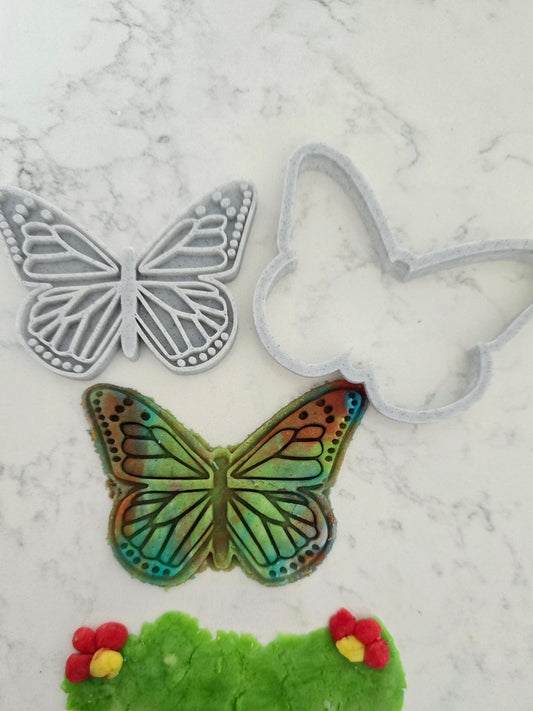 Butterfly 3D Printed Playdough Cutters - set of 2