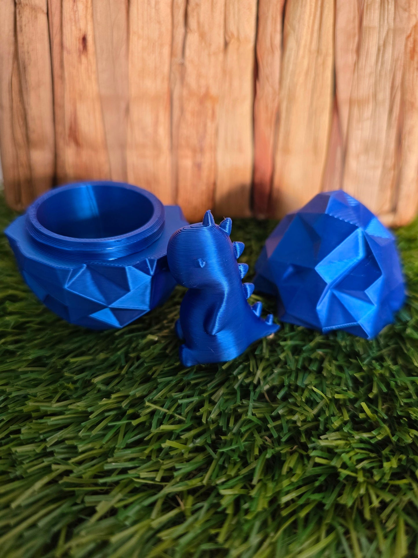3D Printed Dino Egg with Tiny Dinosaur Inside