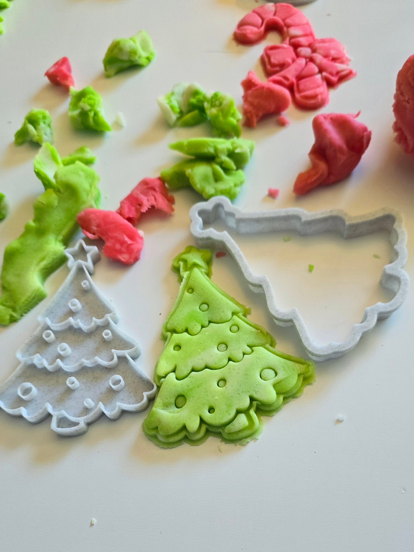 Christmas Tree 3D Printed Playdough Cutters - set of 2