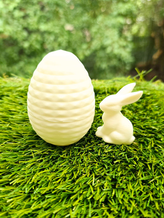 3D Printed Easter Egg with Tiny Bunny Inside – Easter Egg Alternative