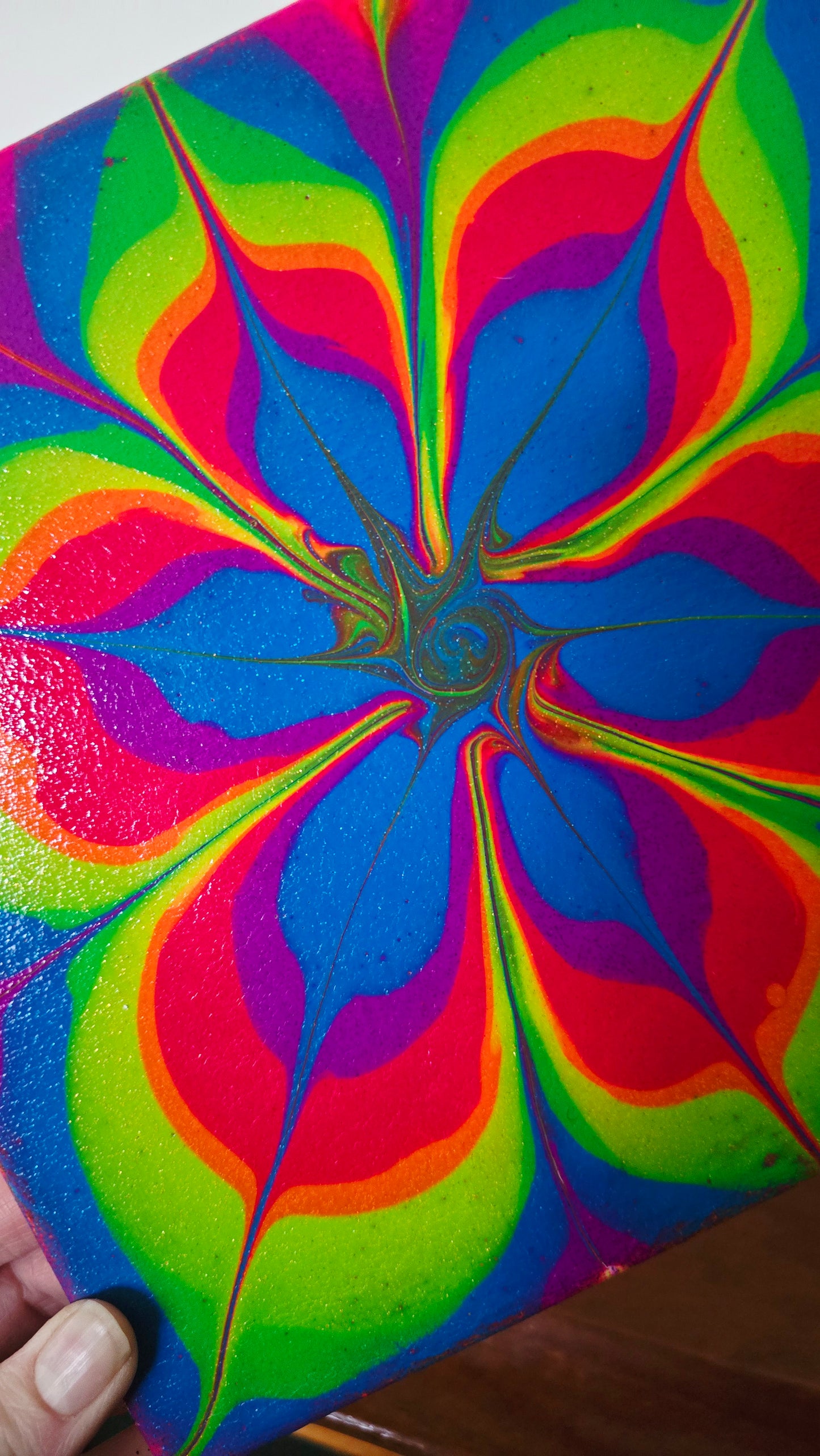 Dopamine King - Original Abstract Acrylic Pour Painting by Australian Artist - one of a kind
