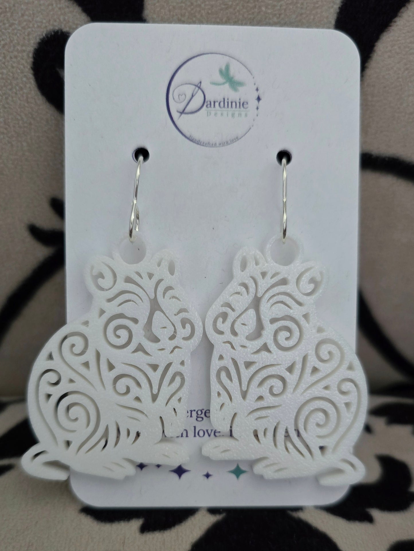 Australian Animal Collection- Quokka 3D Printed Earrings with Hypoallergenic Hooks