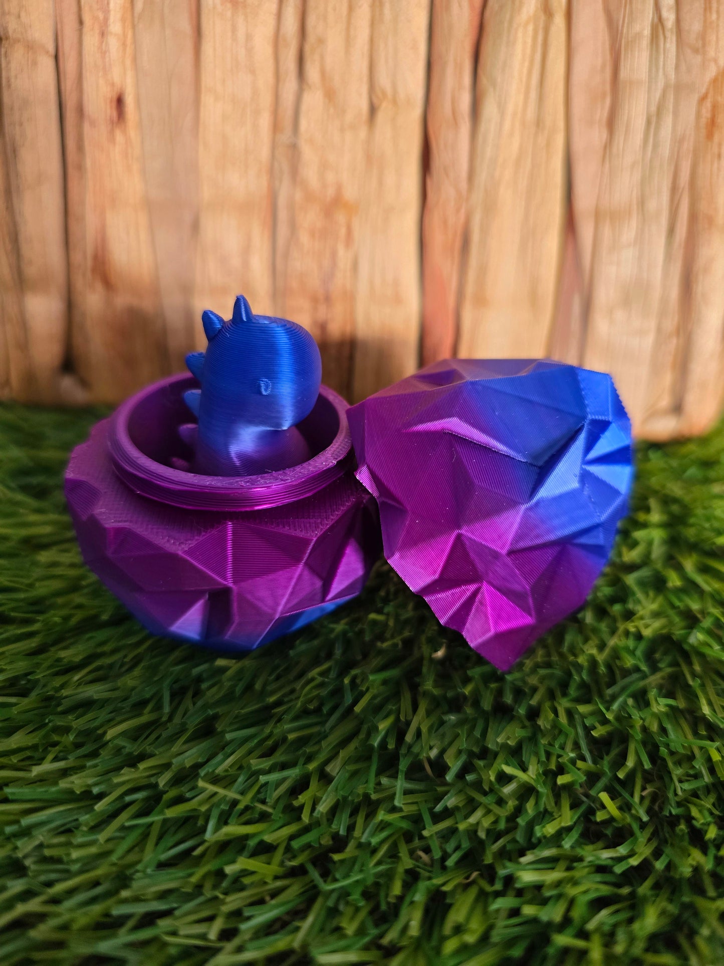 3D Printed Dino Egg with Tiny Dinosaur Inside