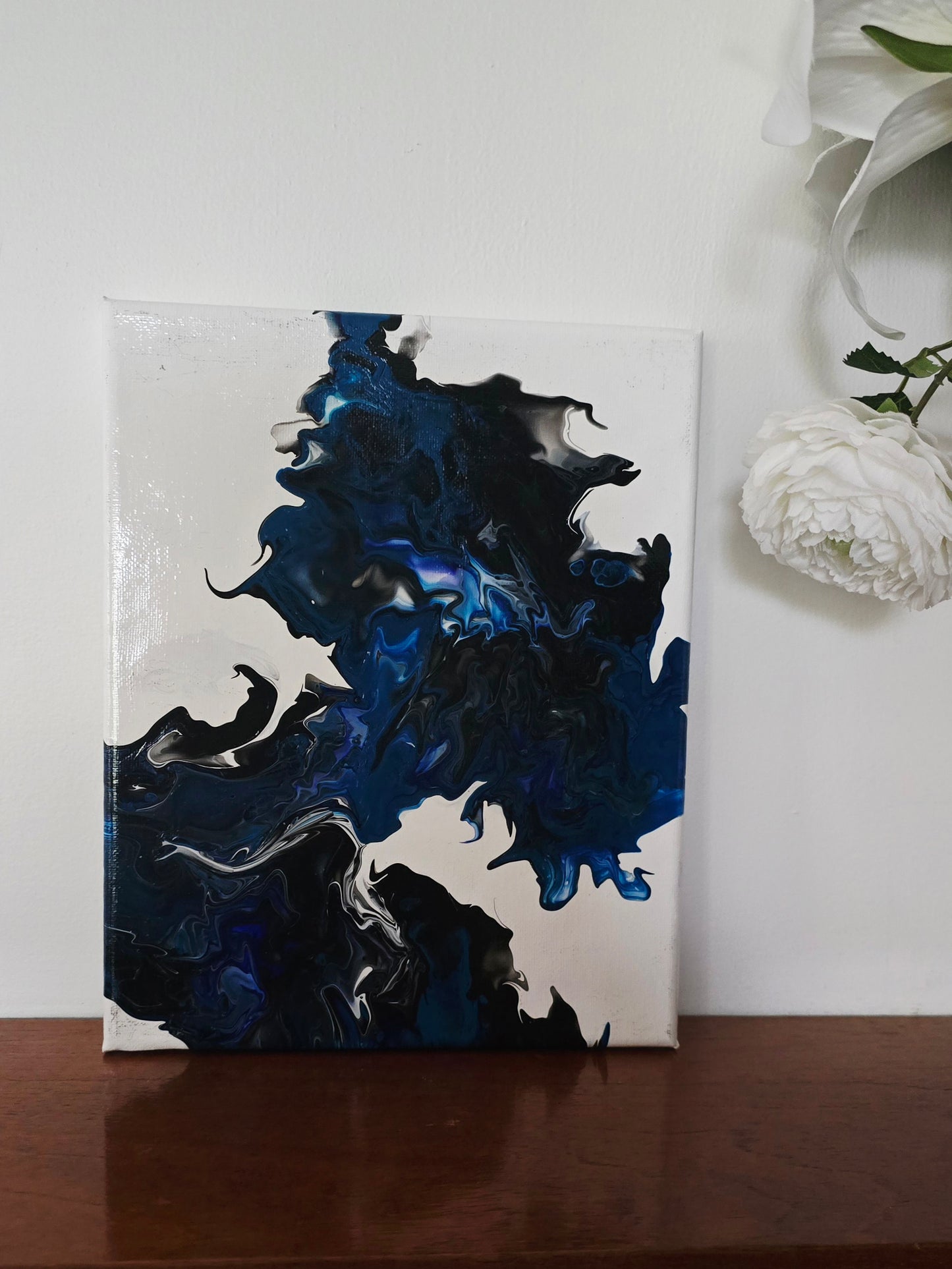 Electric Energy - Original Abstract Acrylic Pour Feature Painting by Australian Artist - one of a kind