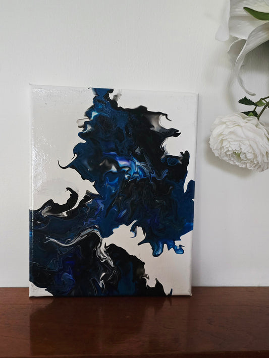 Electric Energy - Original Abstract Acrylic Pour Feature Painting by Australian Artist - one of a kind