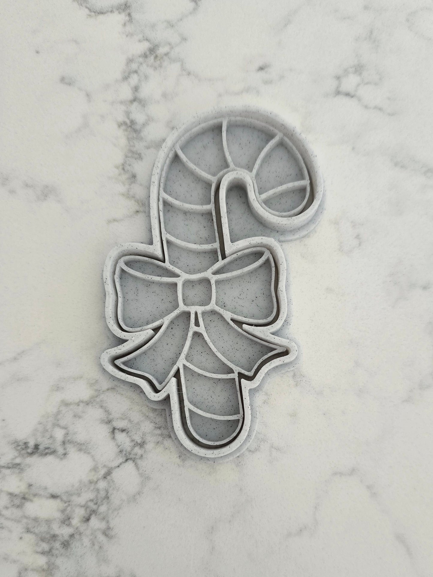 Candy Cane 3D Printed Playdough Cutters - set of 2