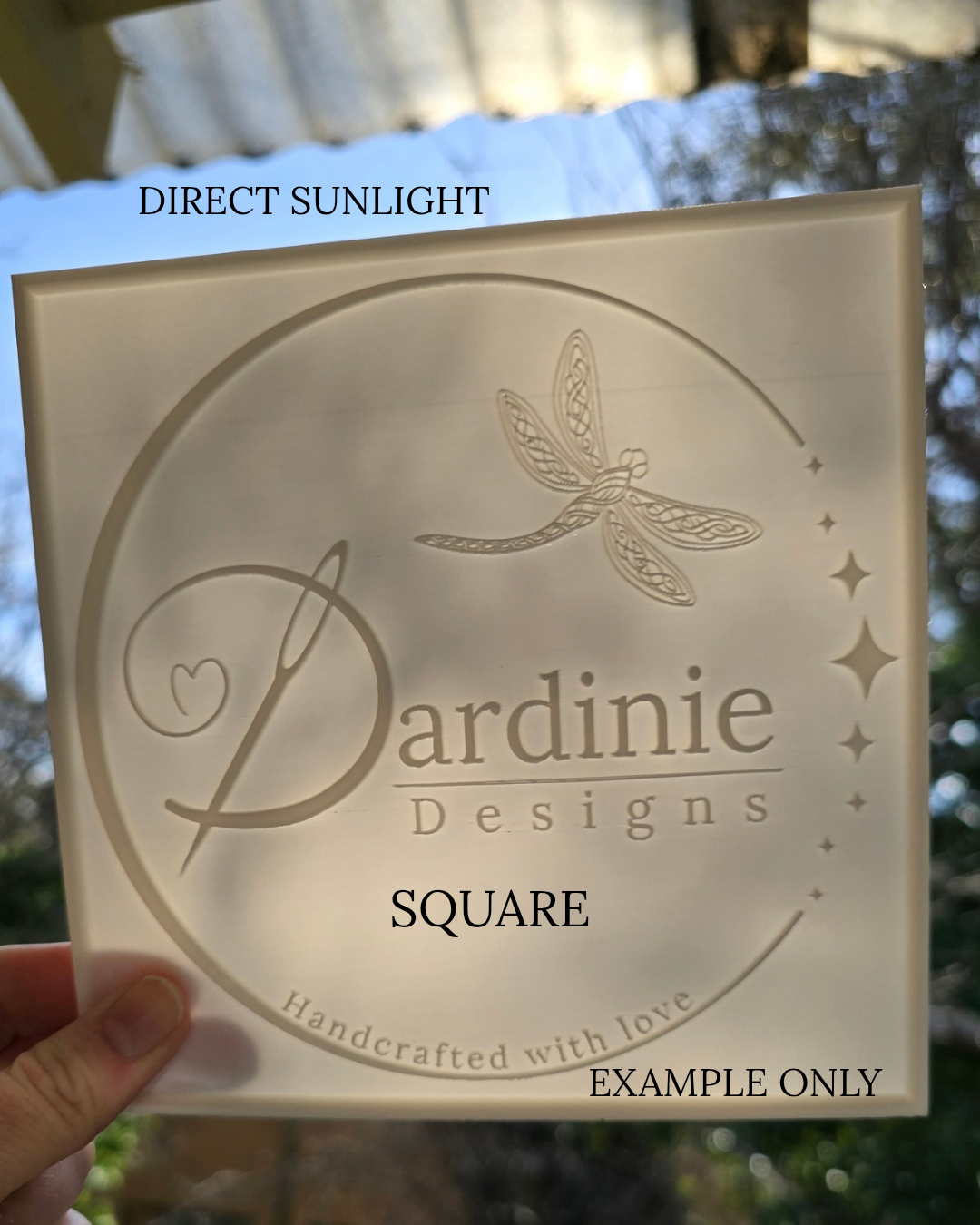 Custom 3D Printed Lithophane Lightbox Keepsake – Memorial, Wedding, Baby or Pet Photo - Light not included