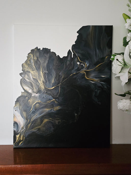 Catharsis - Original Abstract Acrylic Pour Statement Painting by Australian Artist - one of a kind
