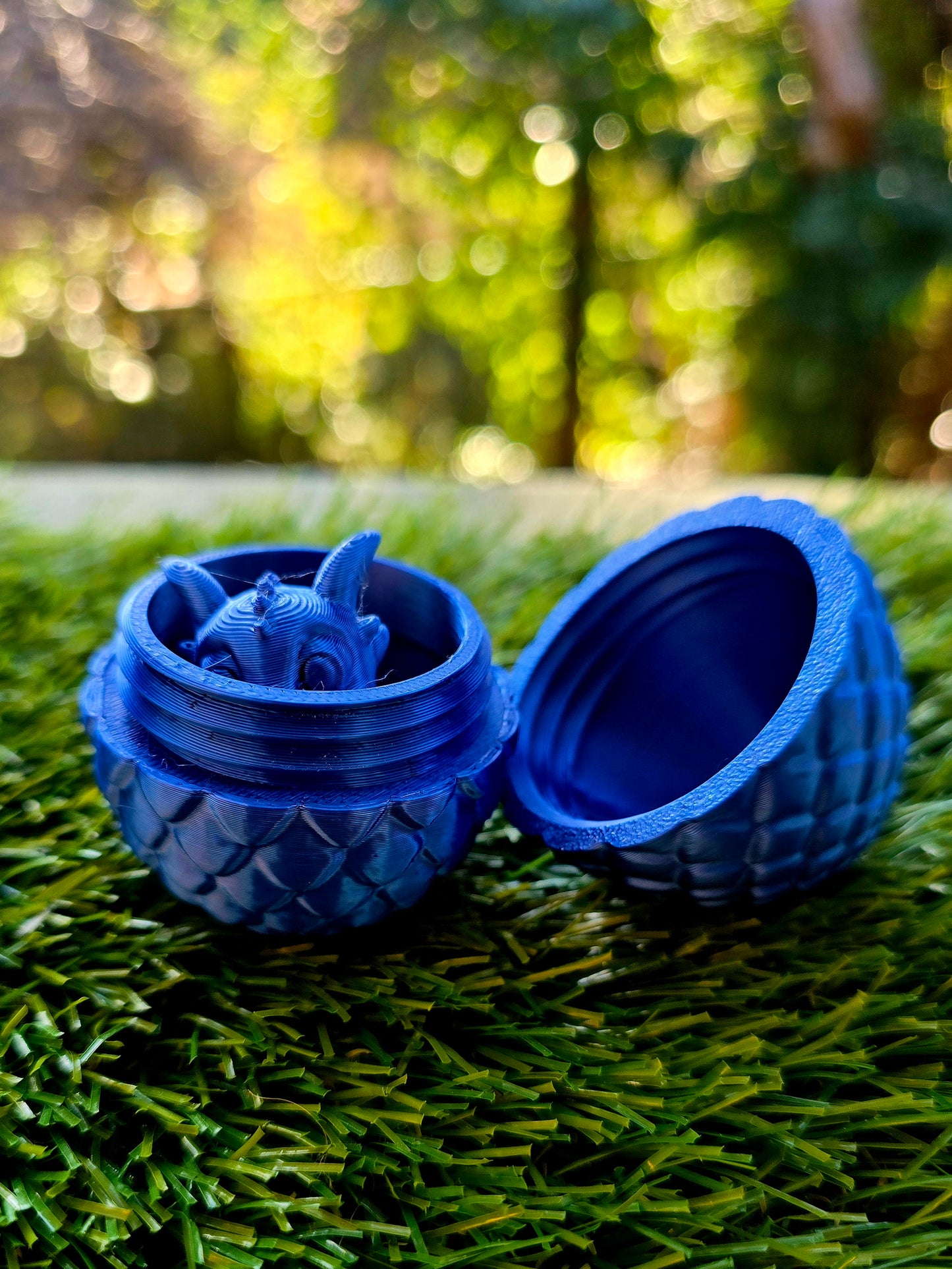 3D Printed Dragon Egg with Tiny Dragon Inside – Easter Egg Alternative