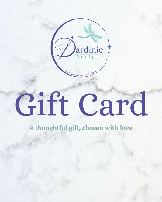 Dardinie Designs Gift Card – A Thoughtful Handmade Gift