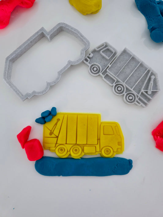Garbage truck 3D Printed Playdough Cutters - set of 2