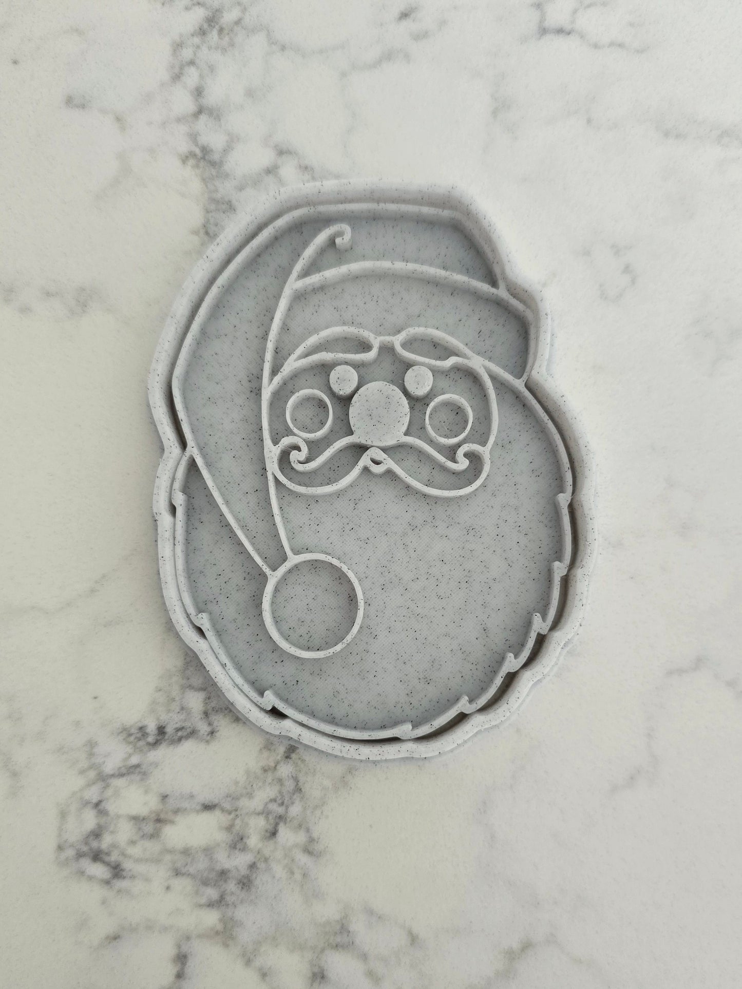 Santa 3D Printed Playdough Cutters - set of 2