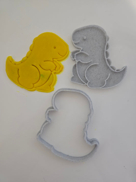 T-Rex Dinosaur 3D Printed Playdough Cutters - set of 2