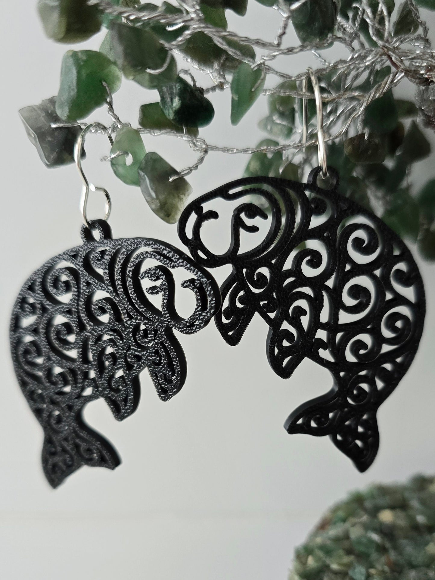 Australian Animal Collection - Dugong 3D Printed Earrings with Hypoallergenic Hooks